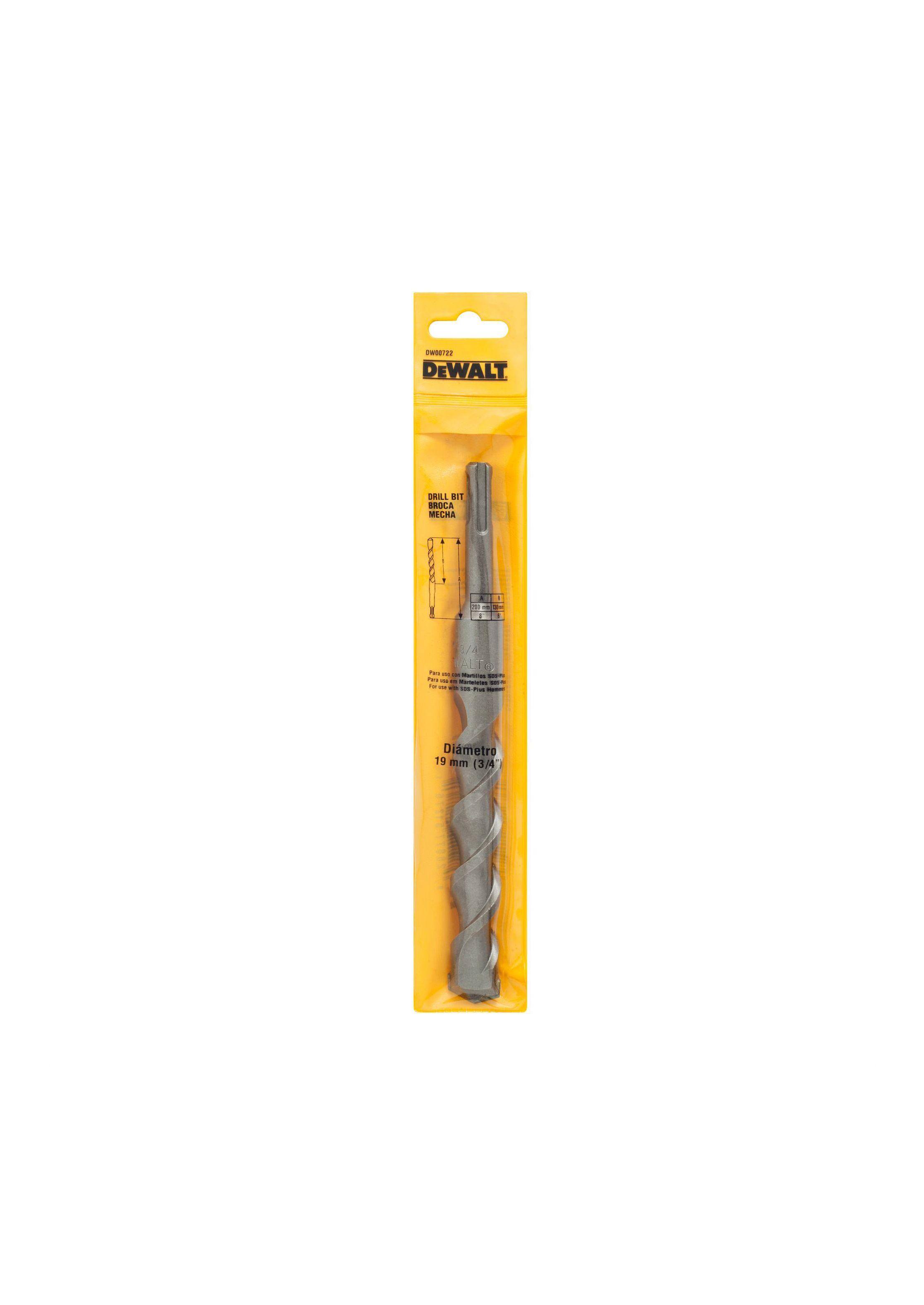 Broca SDS Plus para hormigón 19x150x200mm DEWALT DW00722-4