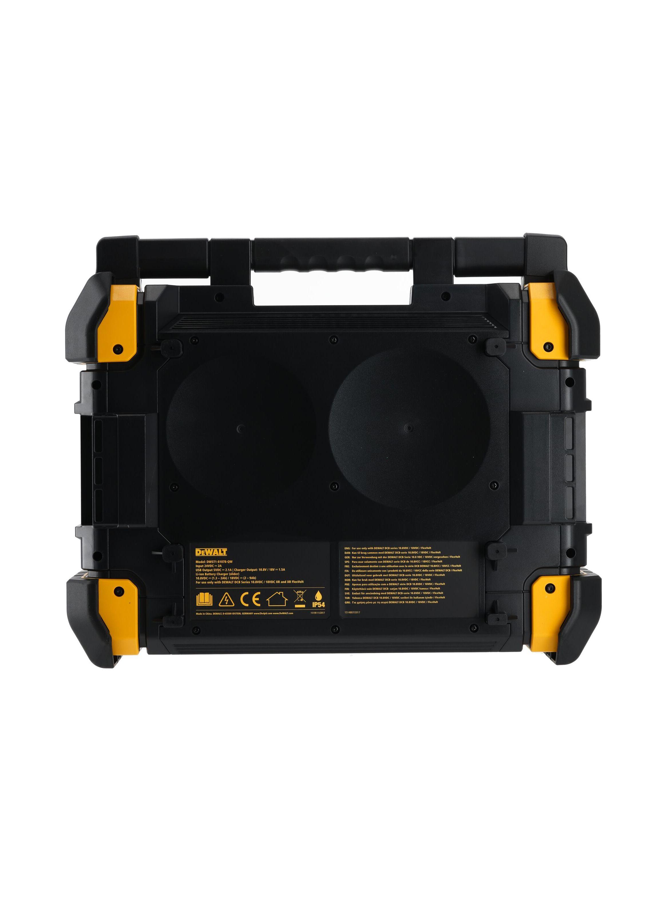 Radio/Cargador para obras 20V TSTAK® DEWALT DWST1-81078-QW-3