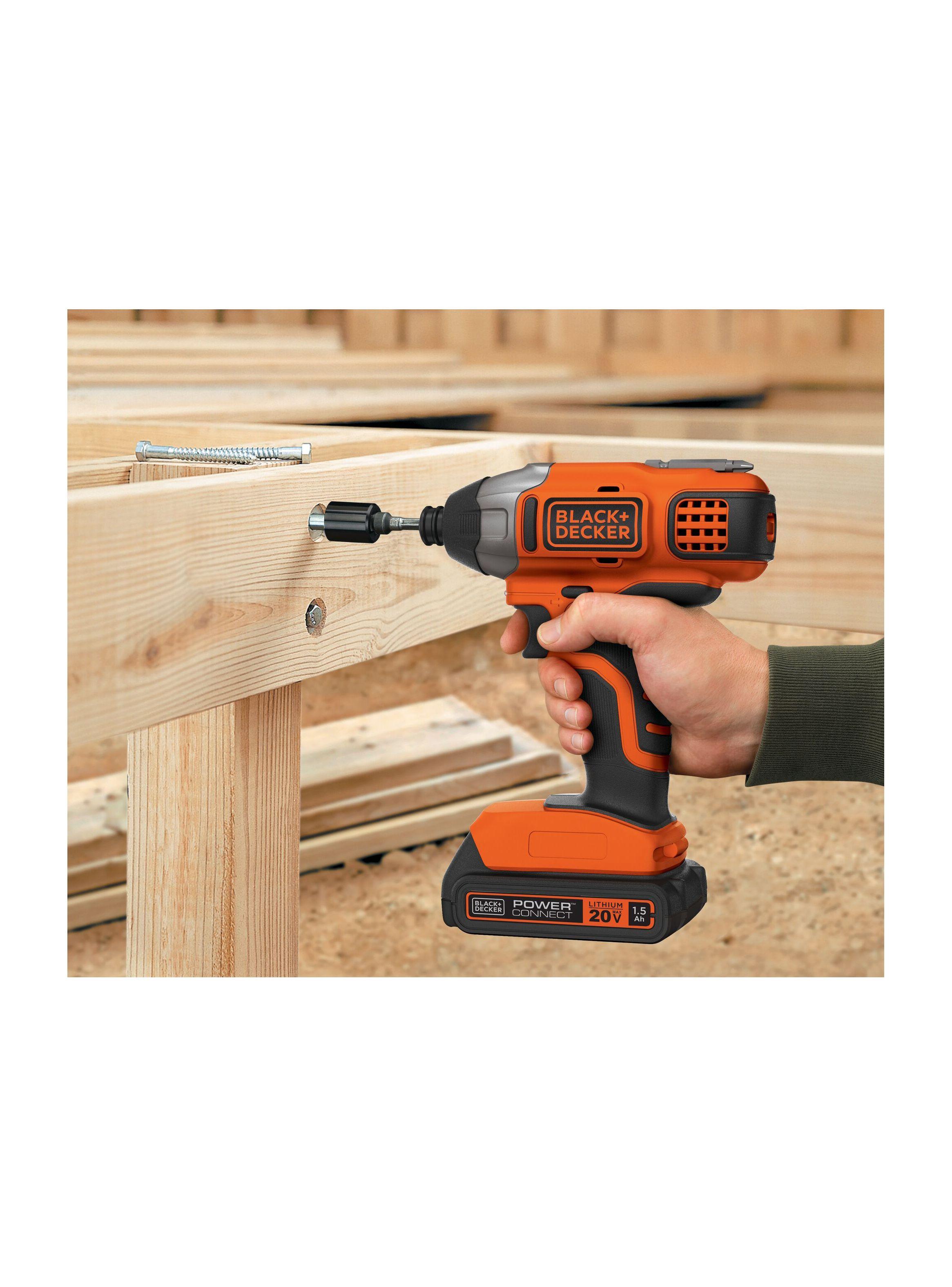 Kit taladro percutor 20V + Atornillador 20V BLACK+DECKER -4