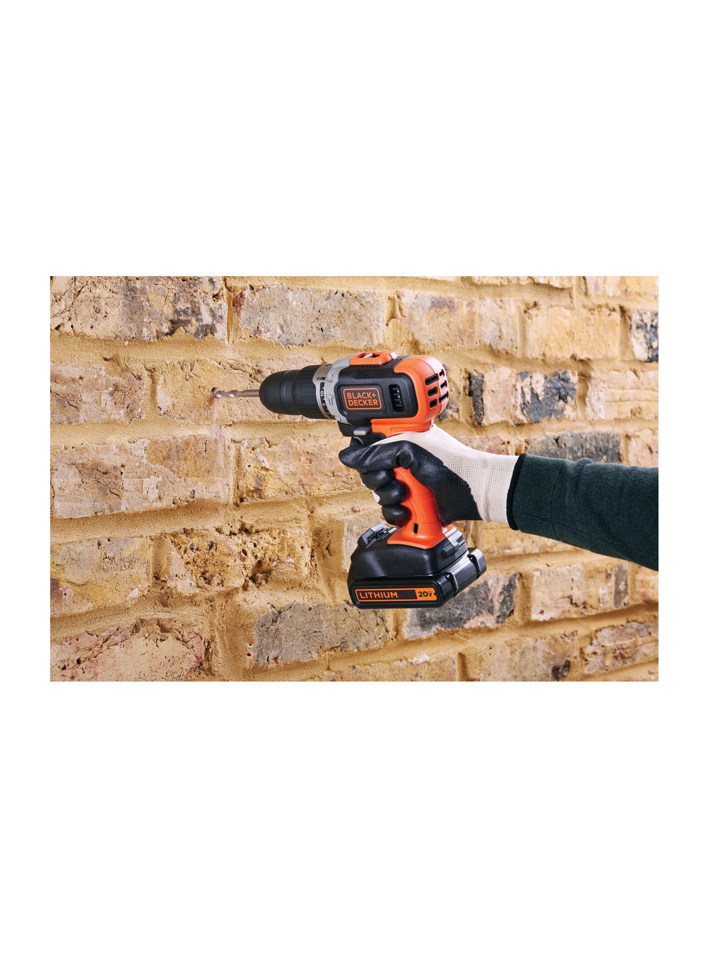 Kit taladro percutor 20V + Atornillador 20V BLACK+DECKER -4