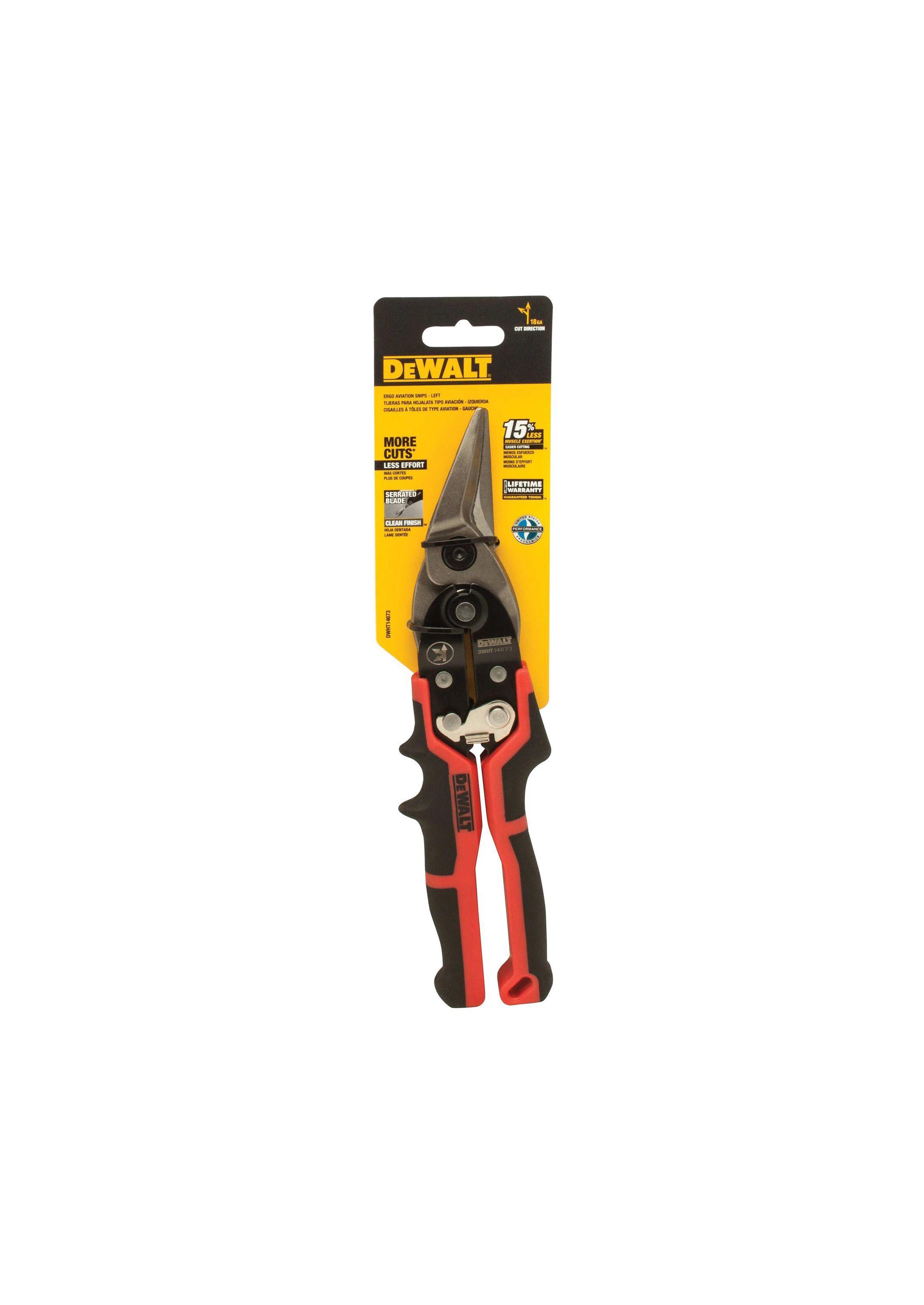Tijera de aviación de corte izquierdo DEWALT DWHT14673-3