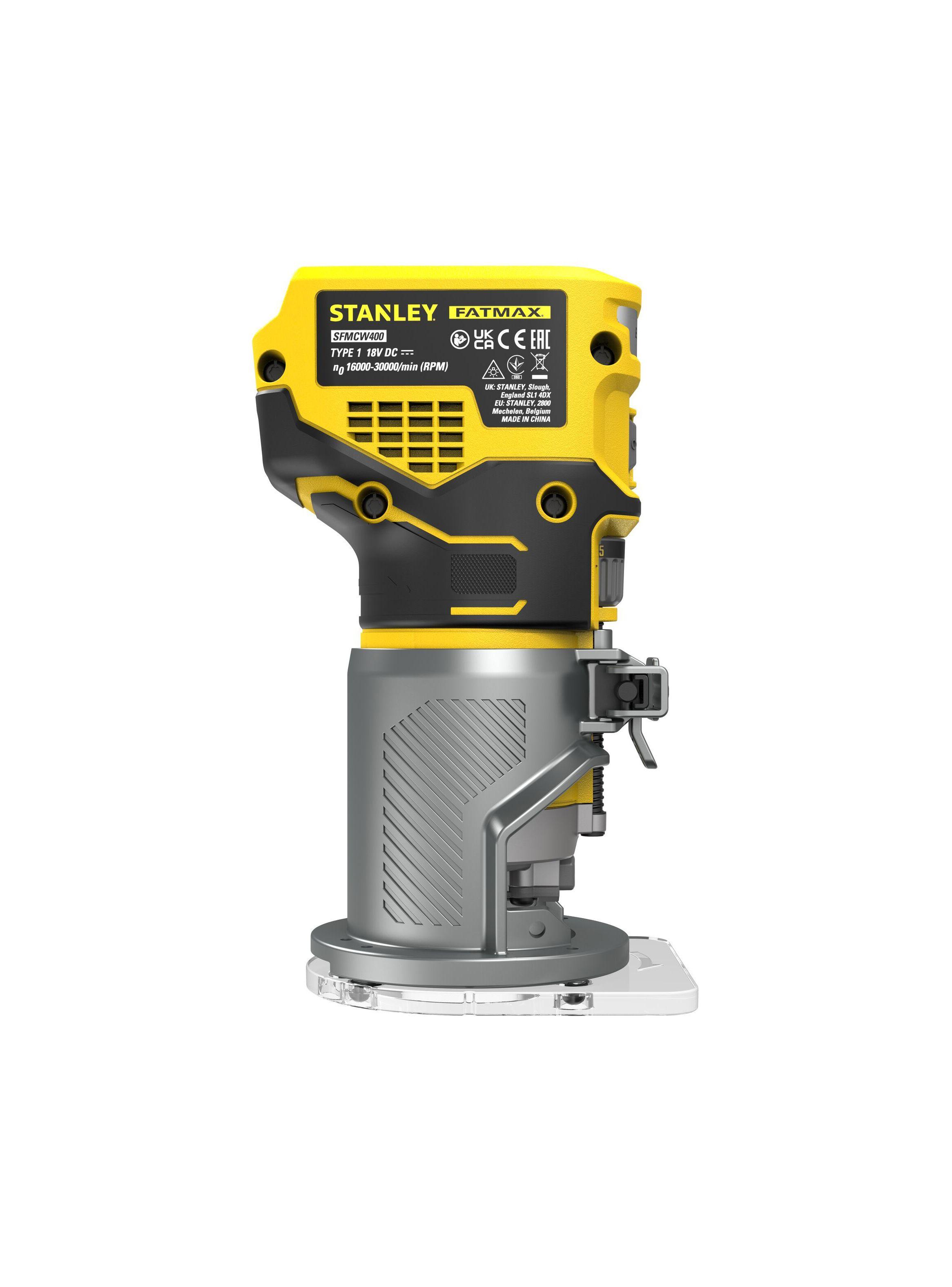 Rebajadora compacta 1/4" 20V BRUSHLESS STANLEY SCW400B-B3-3