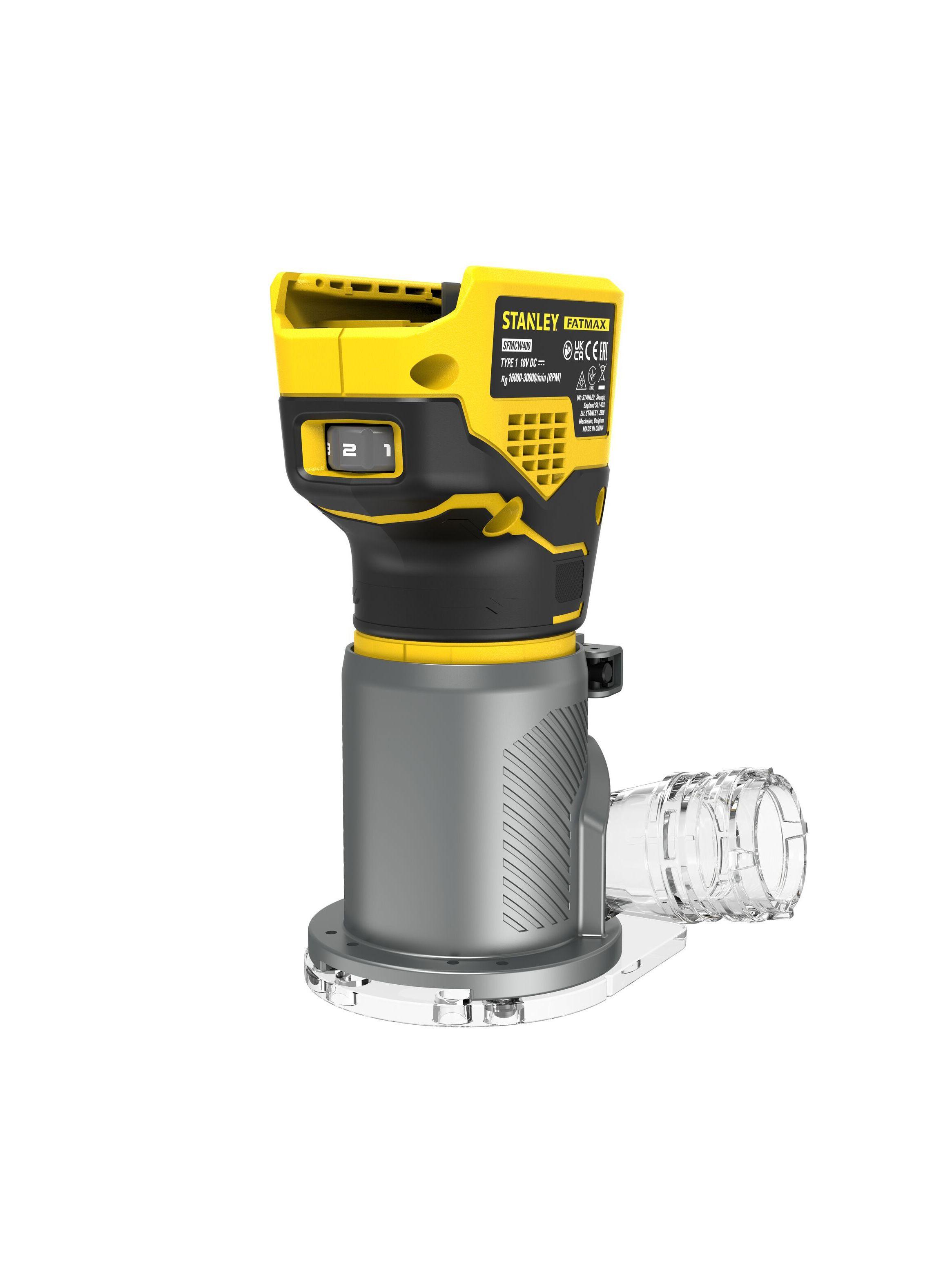 Rebajadora compacta 1/4" 20V BRUSHLESS STANLEY SCW400B-B3-4