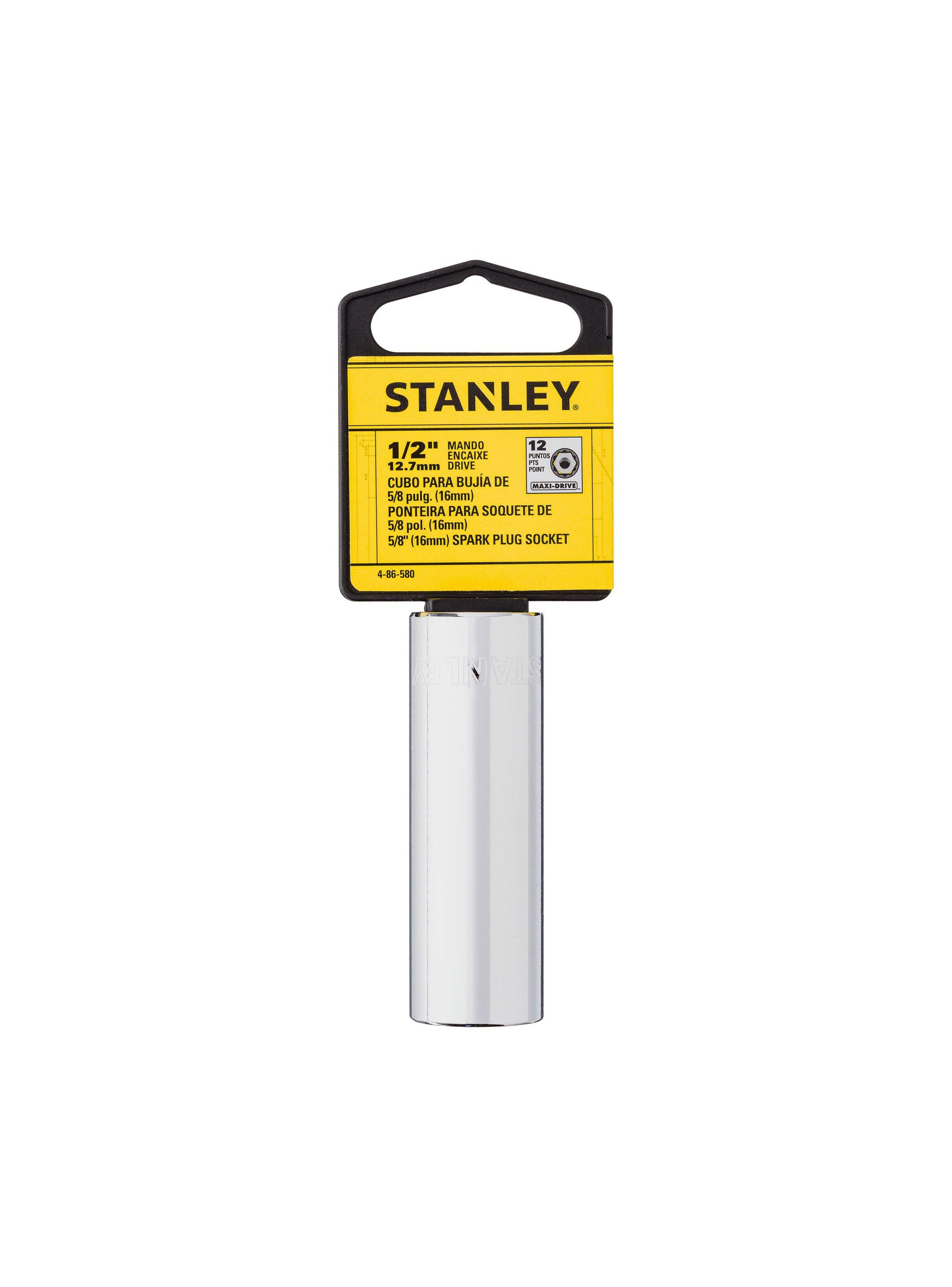 Dado/Cubo para bujía 5/8" 12Pt. Mando 1/2" STANLEY 4-86-580-3