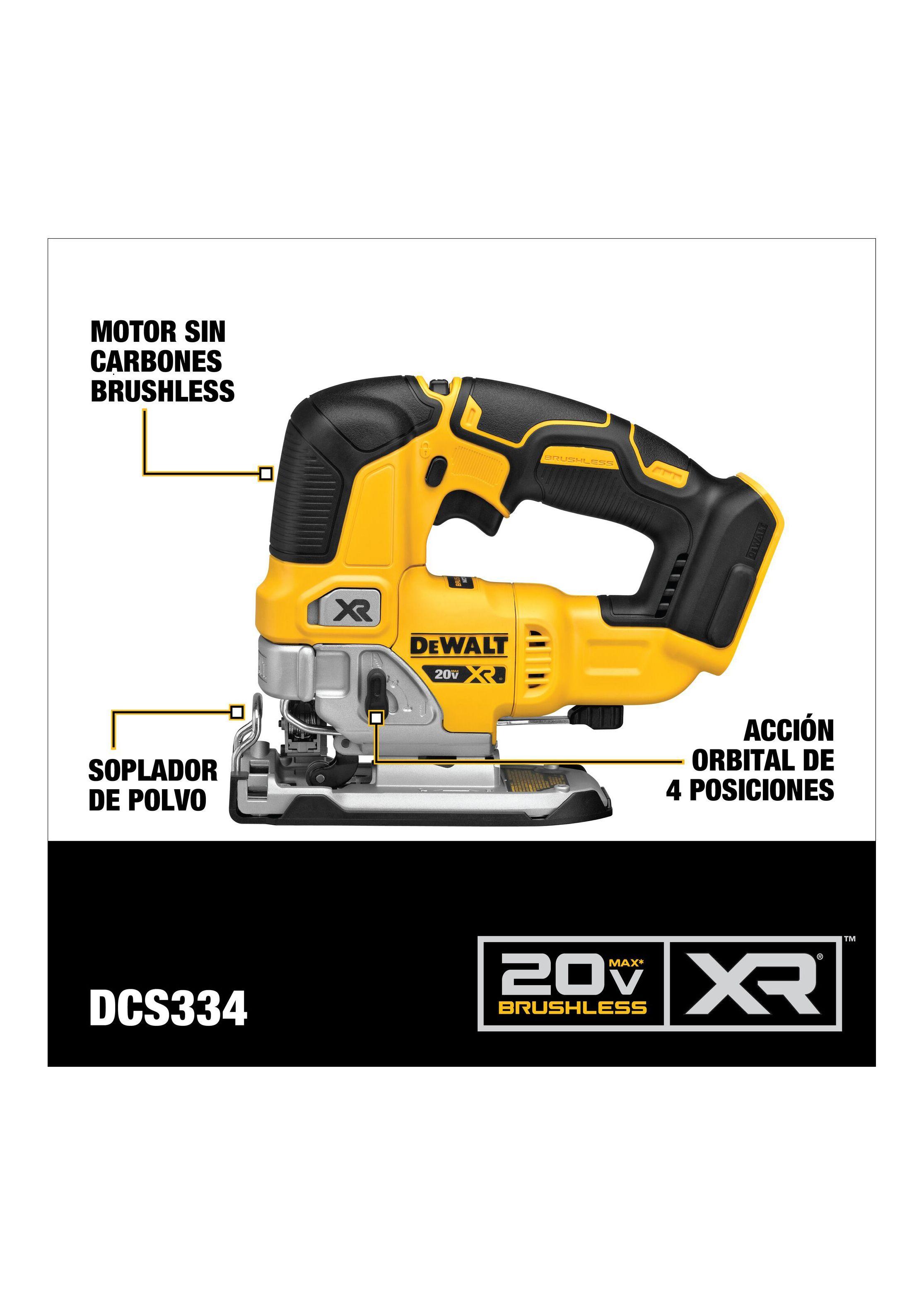 Kit Taladro Percutor + Sierra Caladora 20V DEWALT DCK249M1-4