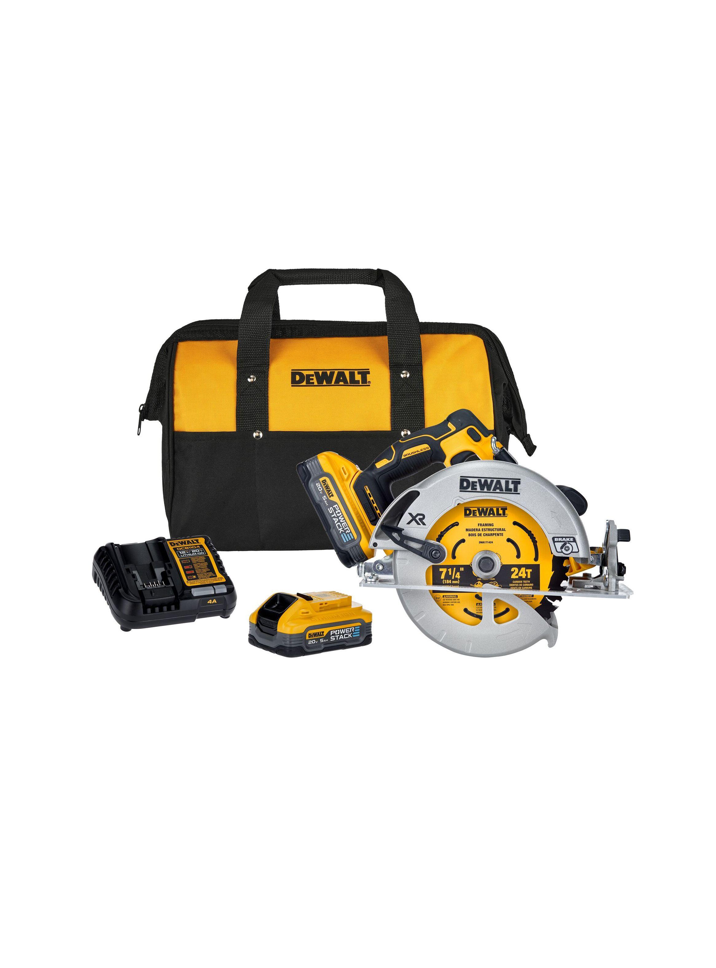 Kit Sierra Circular 7-1/4" 20V +2 baterías Powerstack DEWALT-0