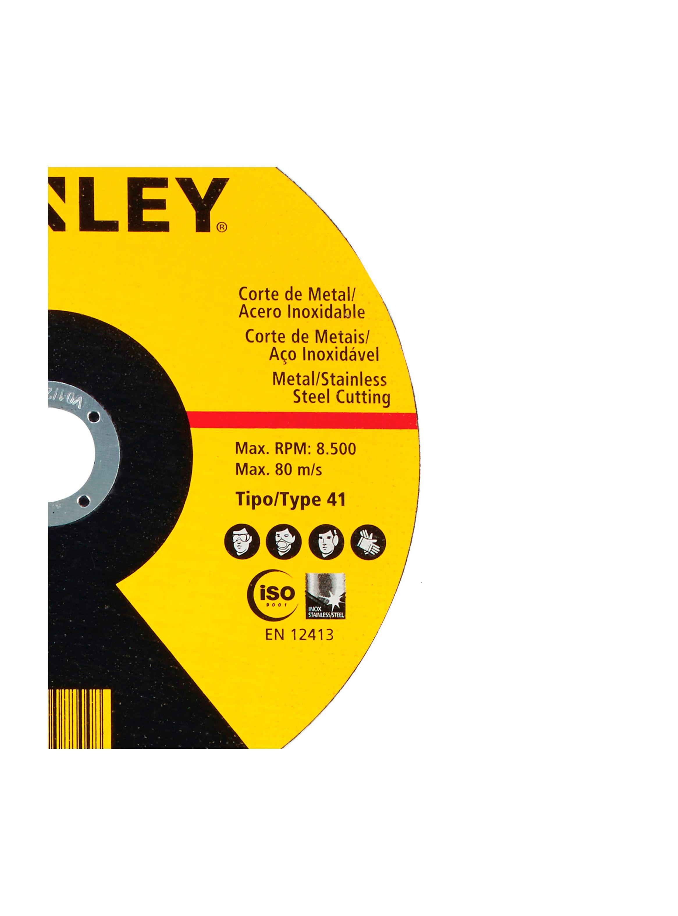 Set 25 discos corte metal/acero 7" STANLEY STA8067-2