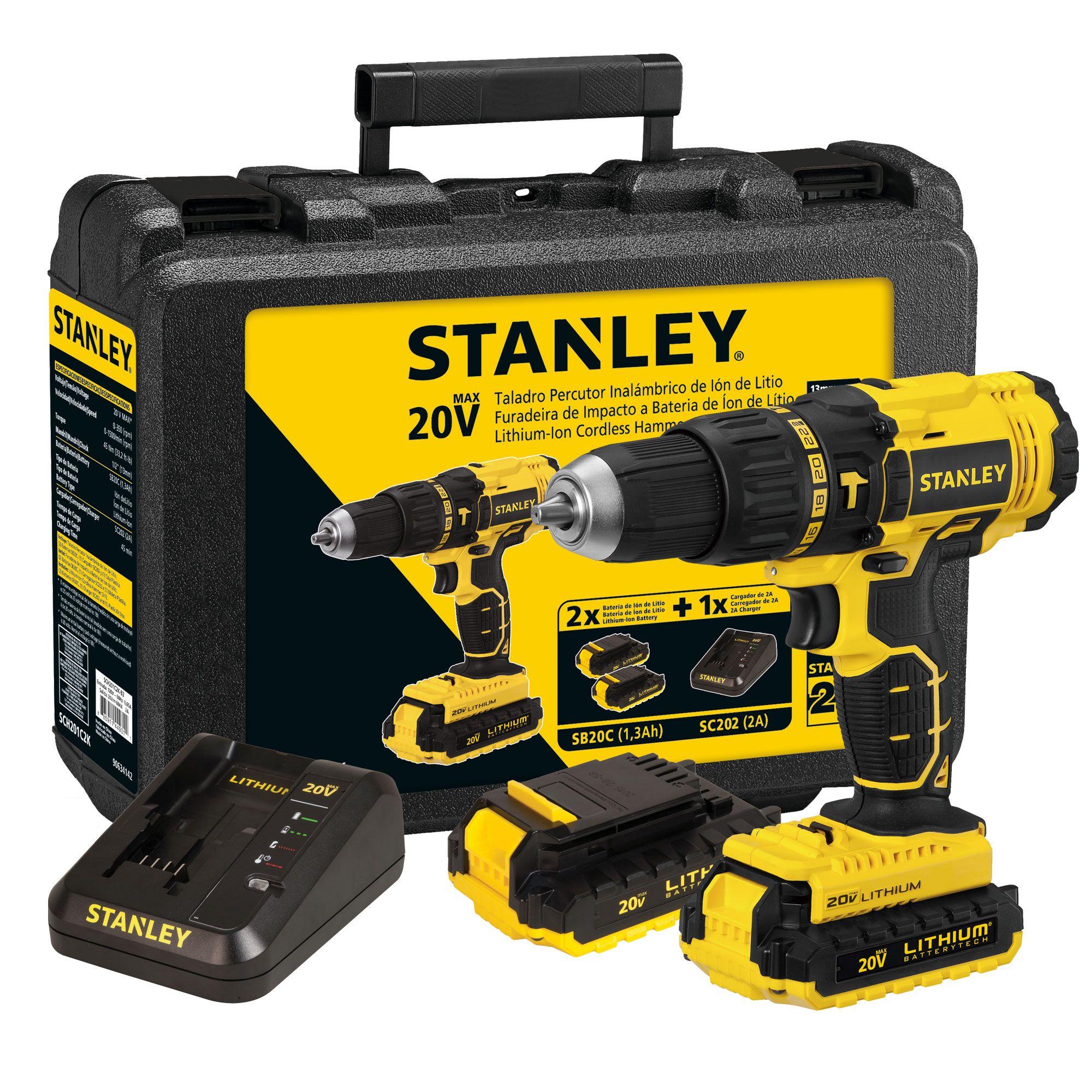 Kit Taladro Percutor 20V + 2 baterías-0