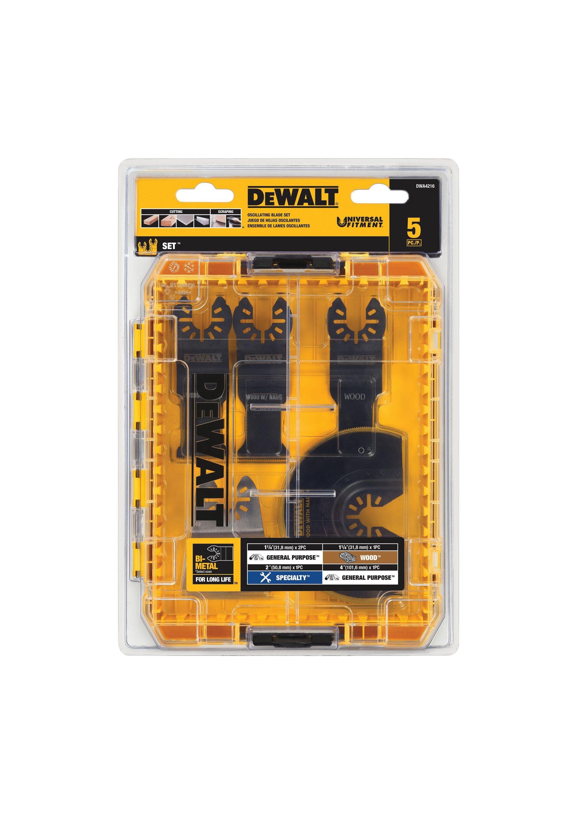 Kit de accesorios oscilantes DEWALT DWA4216-3