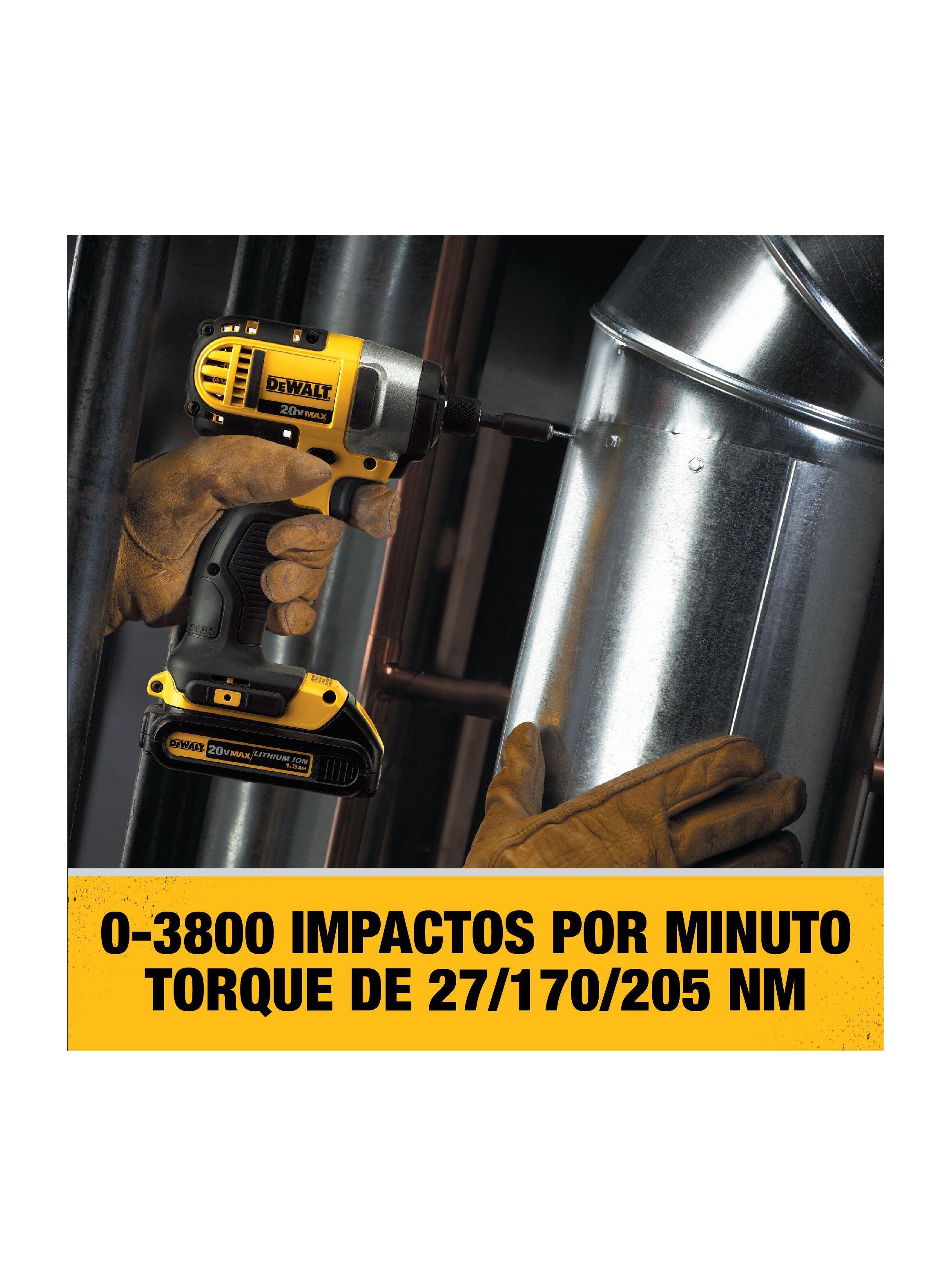 Kit Taladro Percutor 20V + Atornillador de Impacto 20V + Accesorios-4