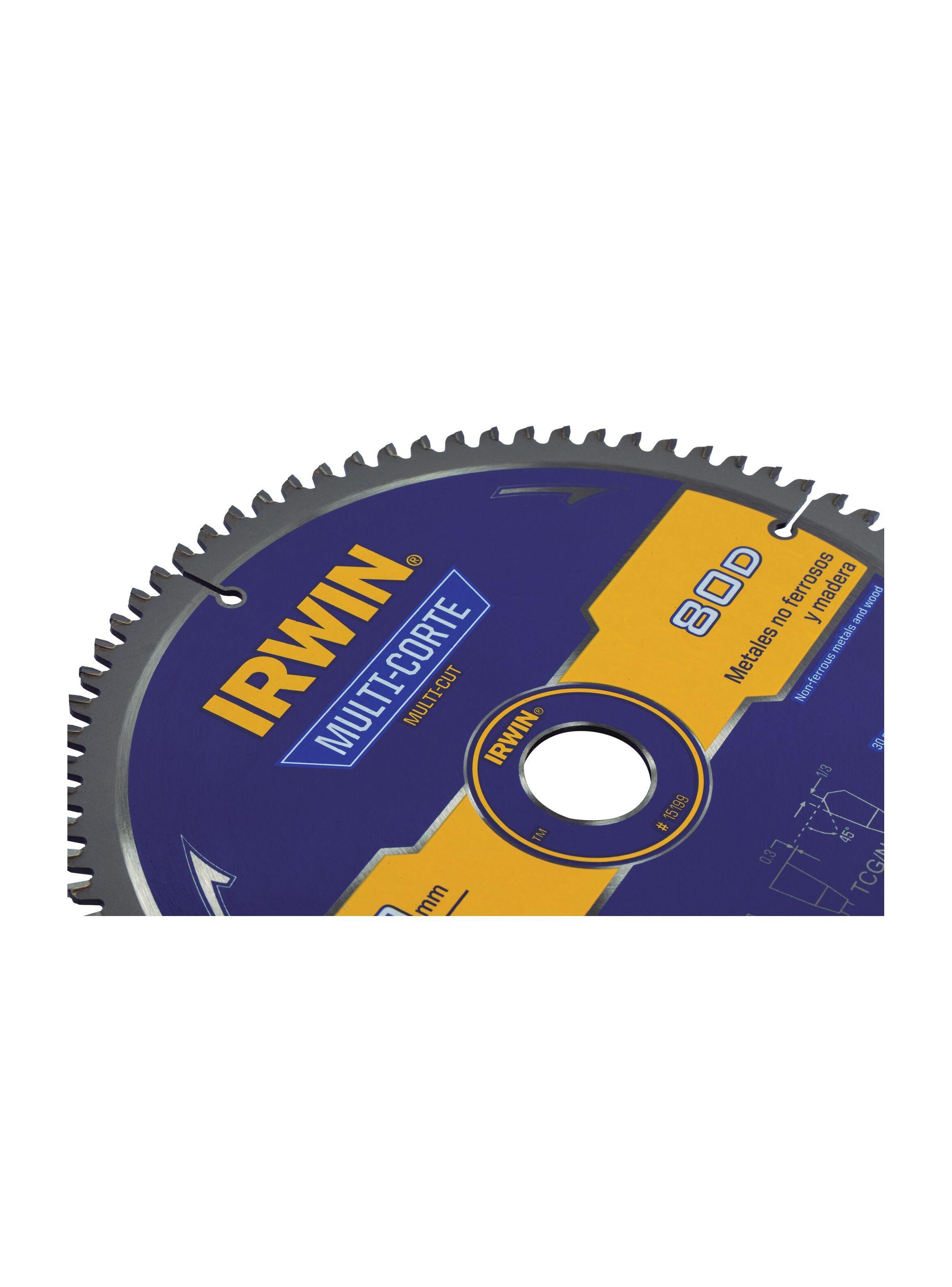 Disco multi-corte 10” 80D IRWIN 15199-2