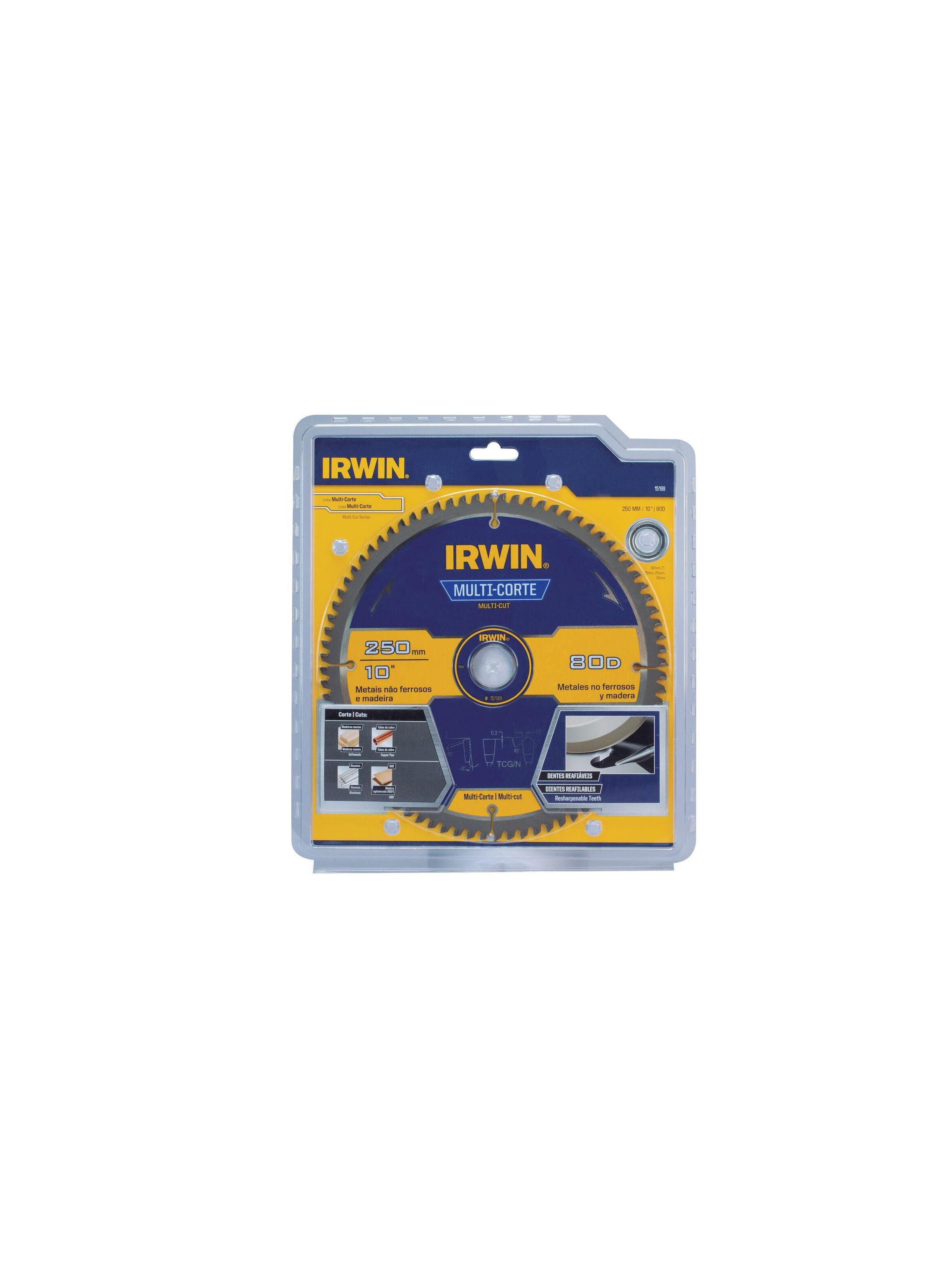 Disco multi-corte 10” 80D IRWIN 15199-3