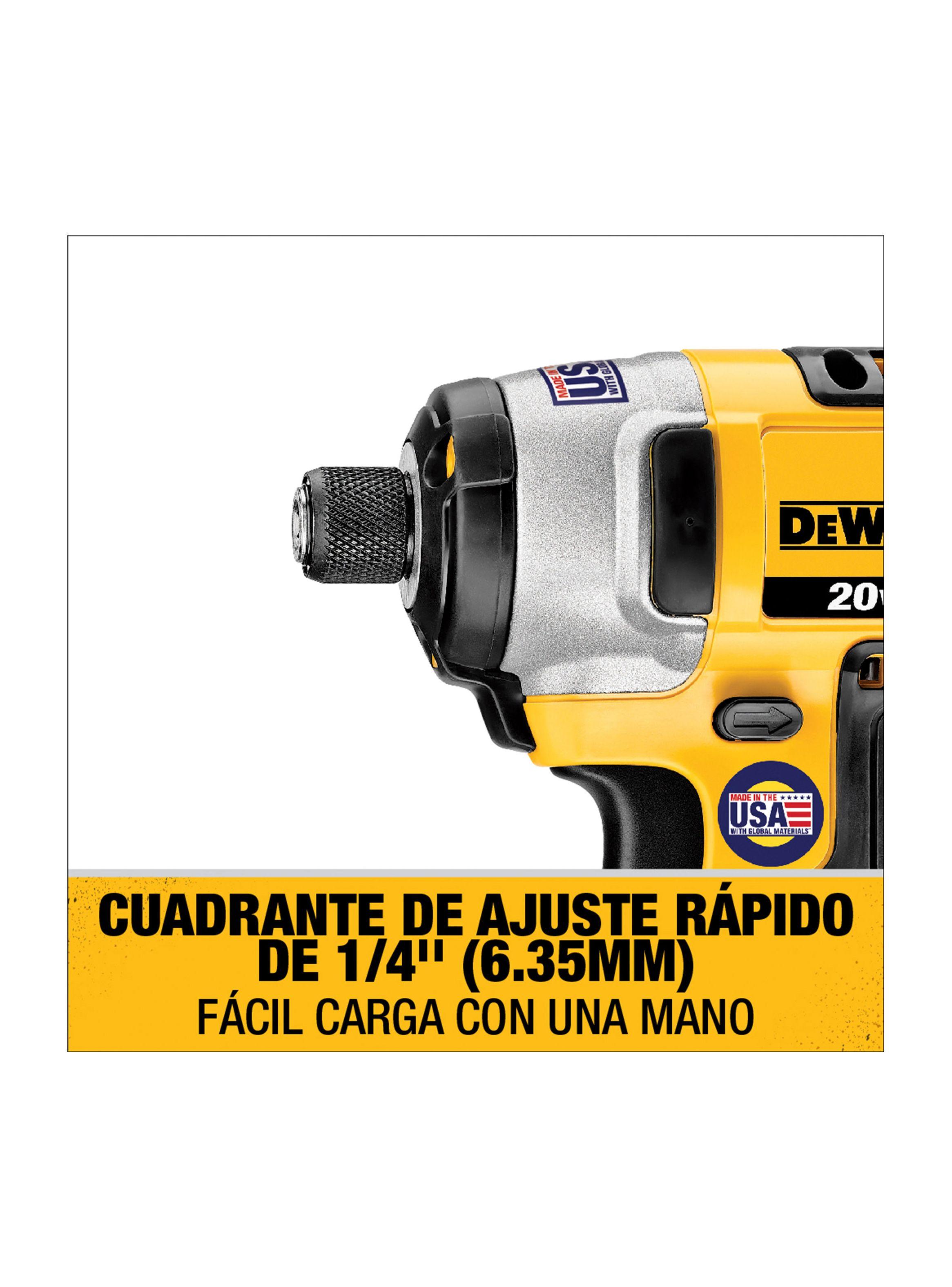 Atornillador de impacto 1/4" 20V Sin Batería DEWALT DCF885B-2