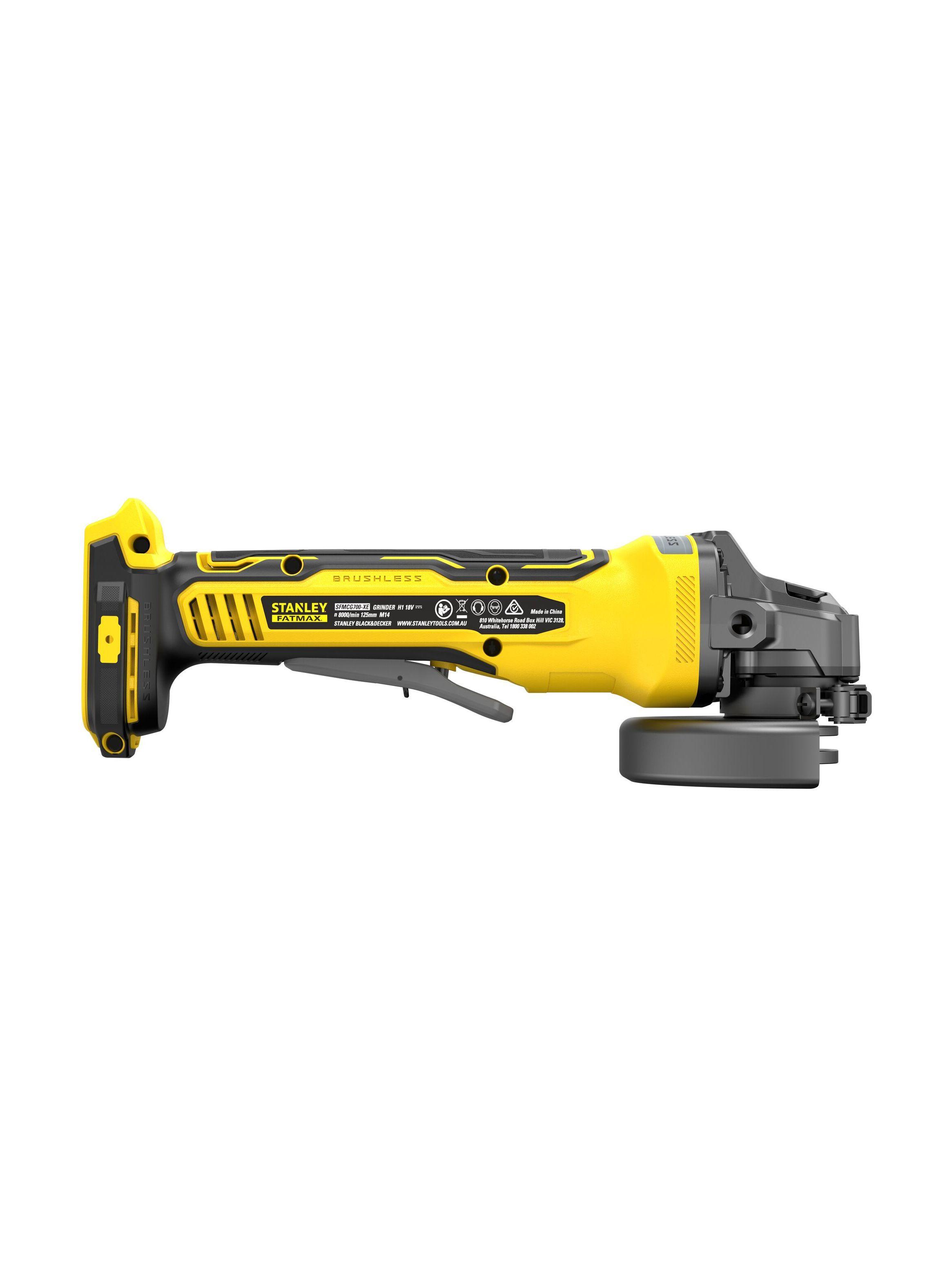 Esmeril angular 4-1/2” y 5” 20V BRUSHLESS STANLEY SBG710B-B2-2