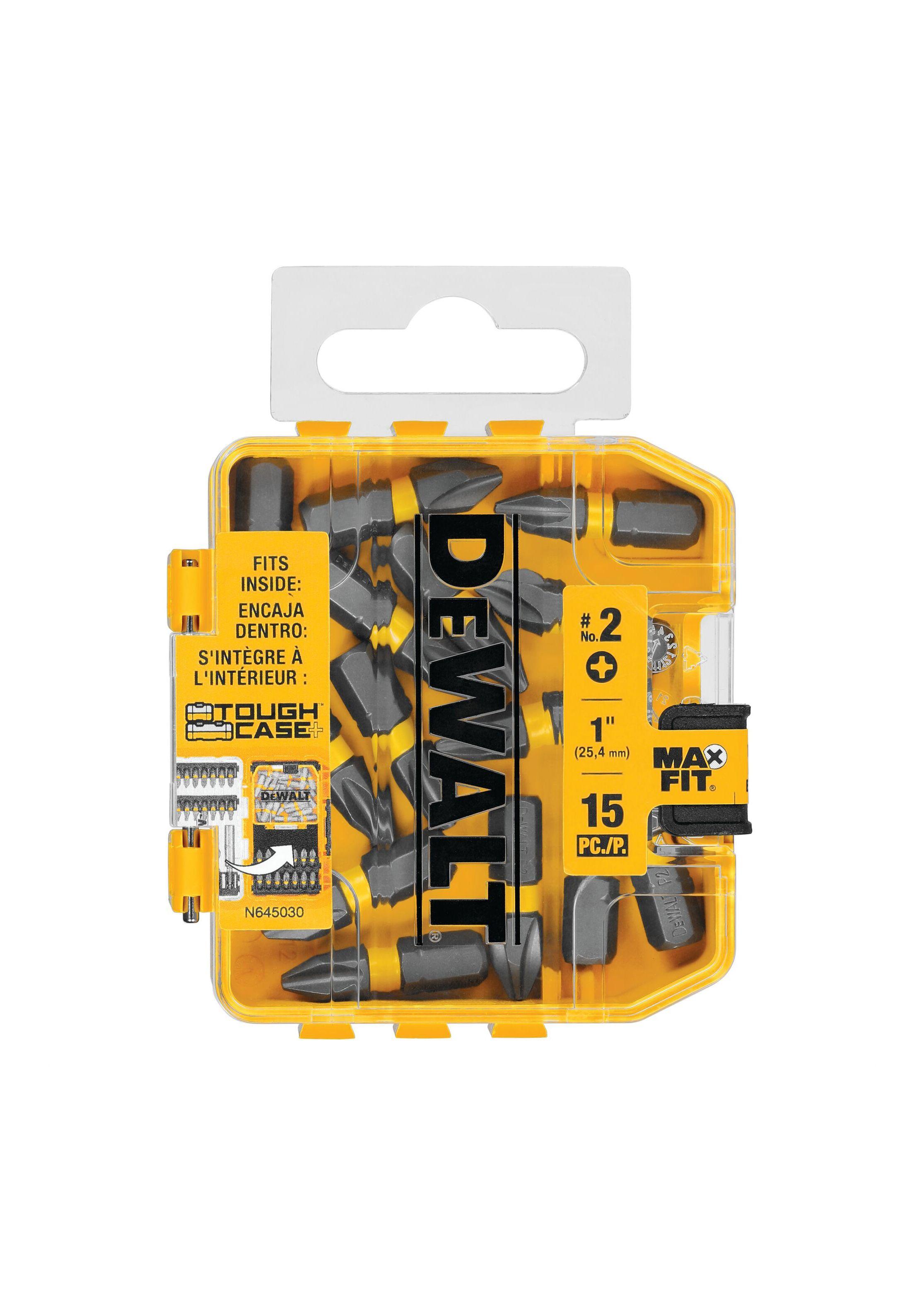 Set 15 Puntas Phillips 1" N°2 MAXFIT DEWALT DWA1PH2-15-0