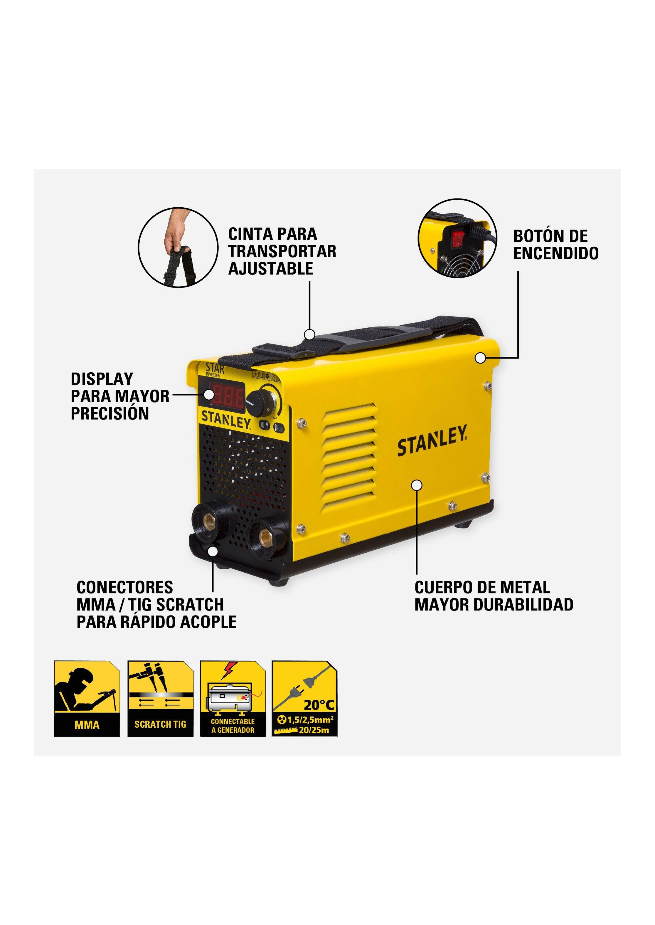 Soldadora Inverter 160A +Taladro Percutor 1/2" 800W STANLEY-2