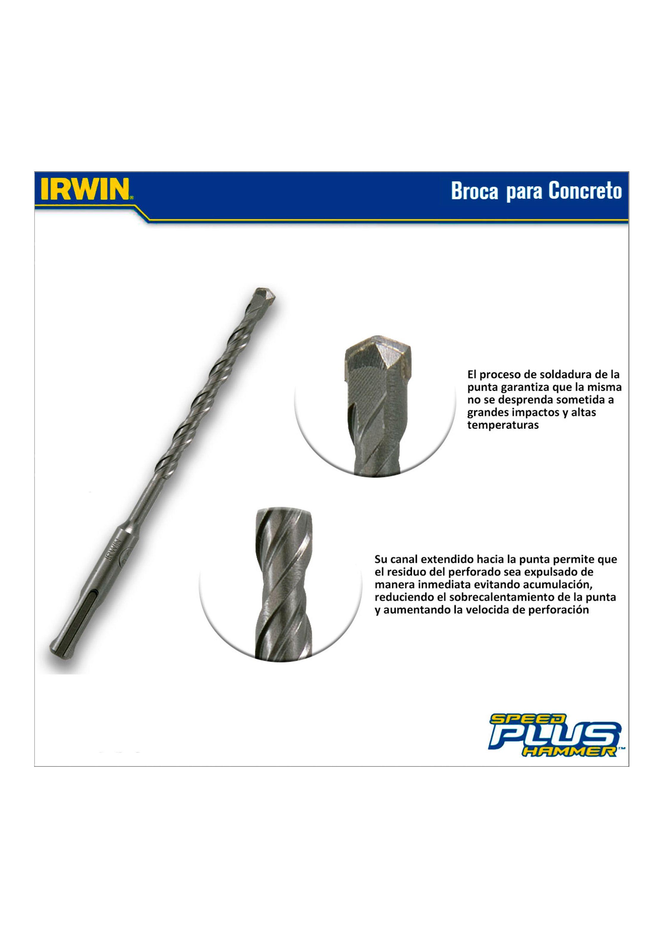 Broca Para Concreto SDS Plus IRWIN IW13111-2