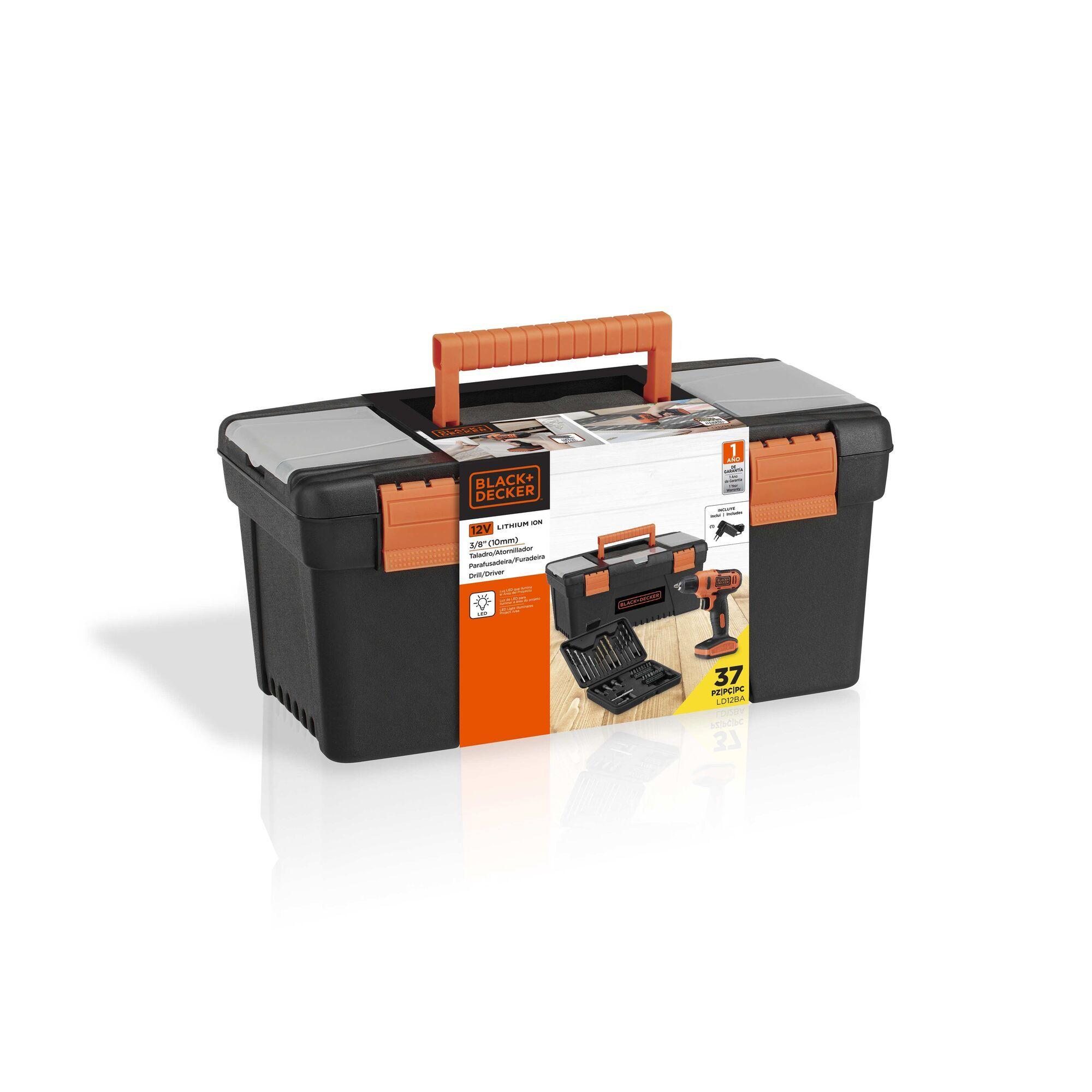 Taladro Atornillador 12V + Set 37 accesorios-2