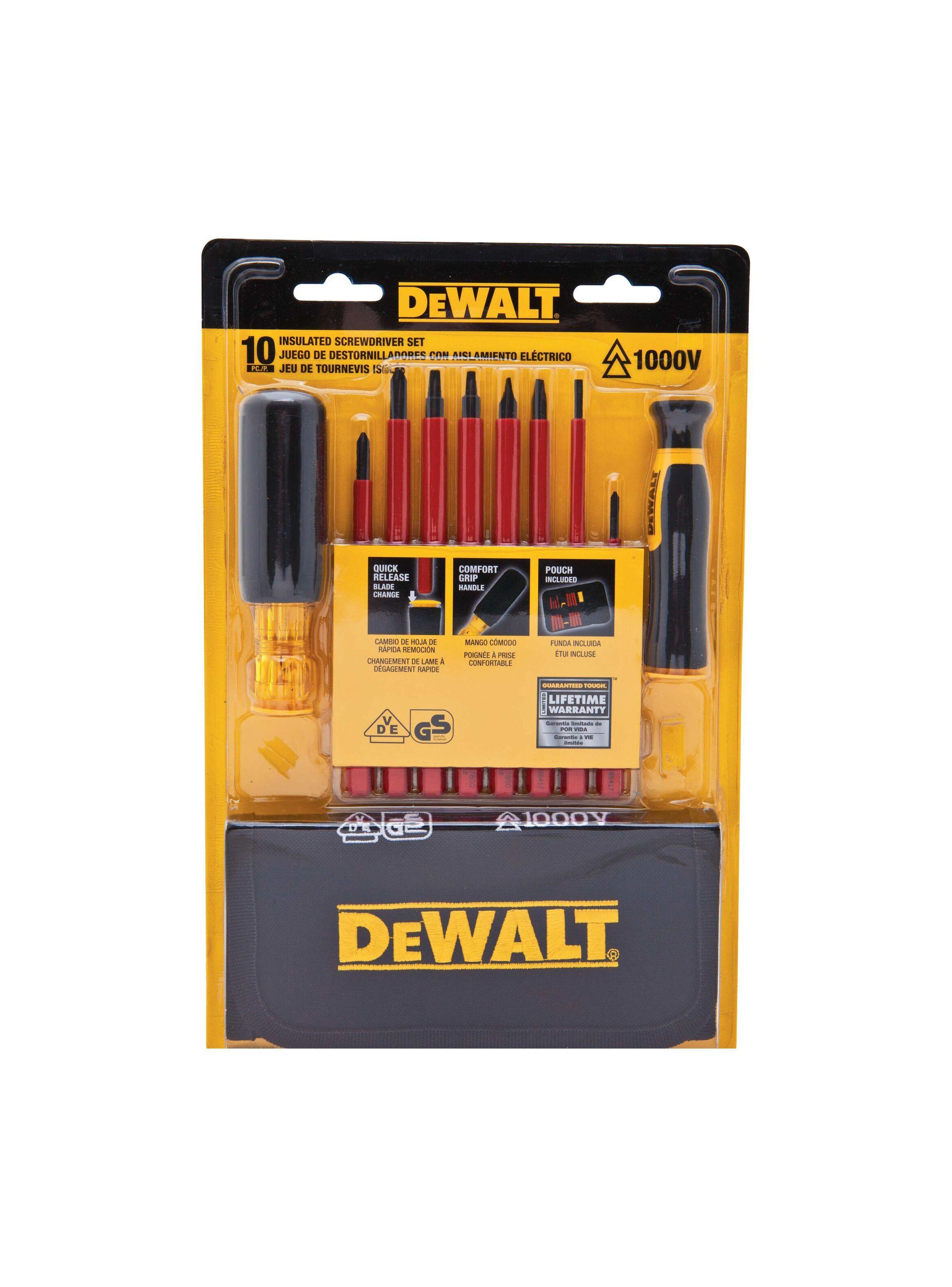 Kit de destornilladores aislado VDE DEWALT DWHT66417-4