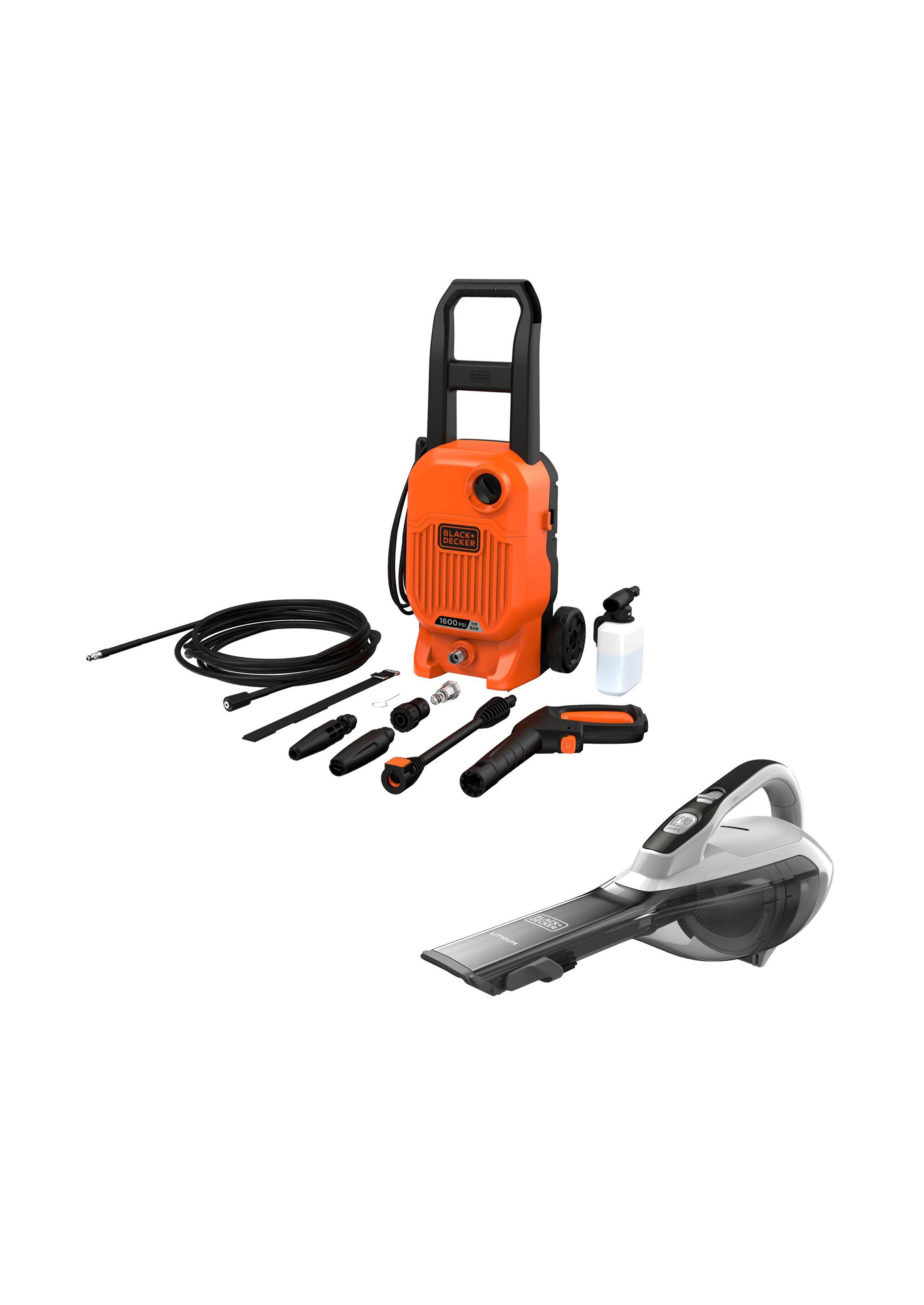 Hidrolavadora 1400W + Aspiradora inalámb 10.8V BLACK+DECKER-0