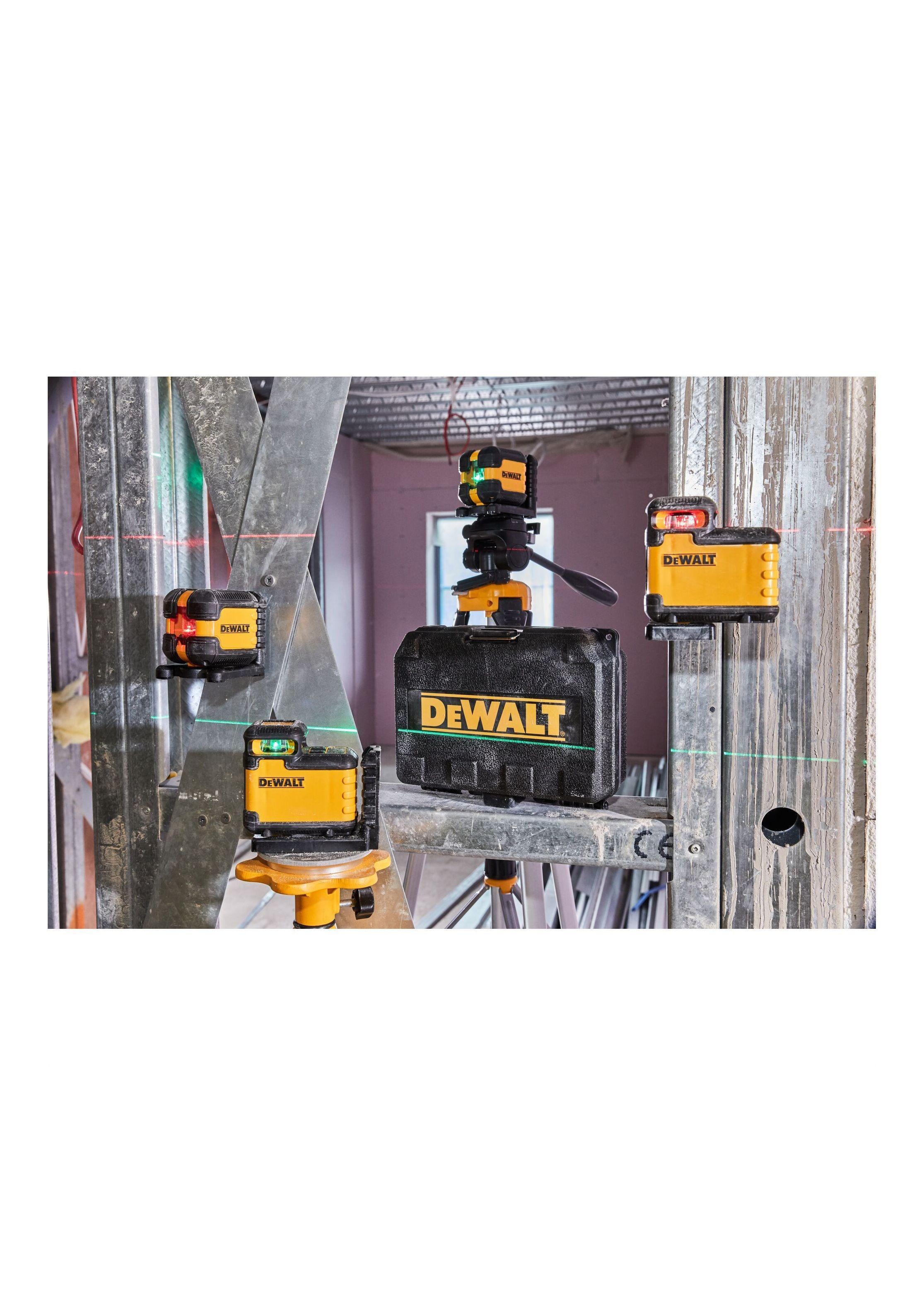 Nivel Laser 12m linea cruz Roja 1H1V DEWALT DW08802-4
