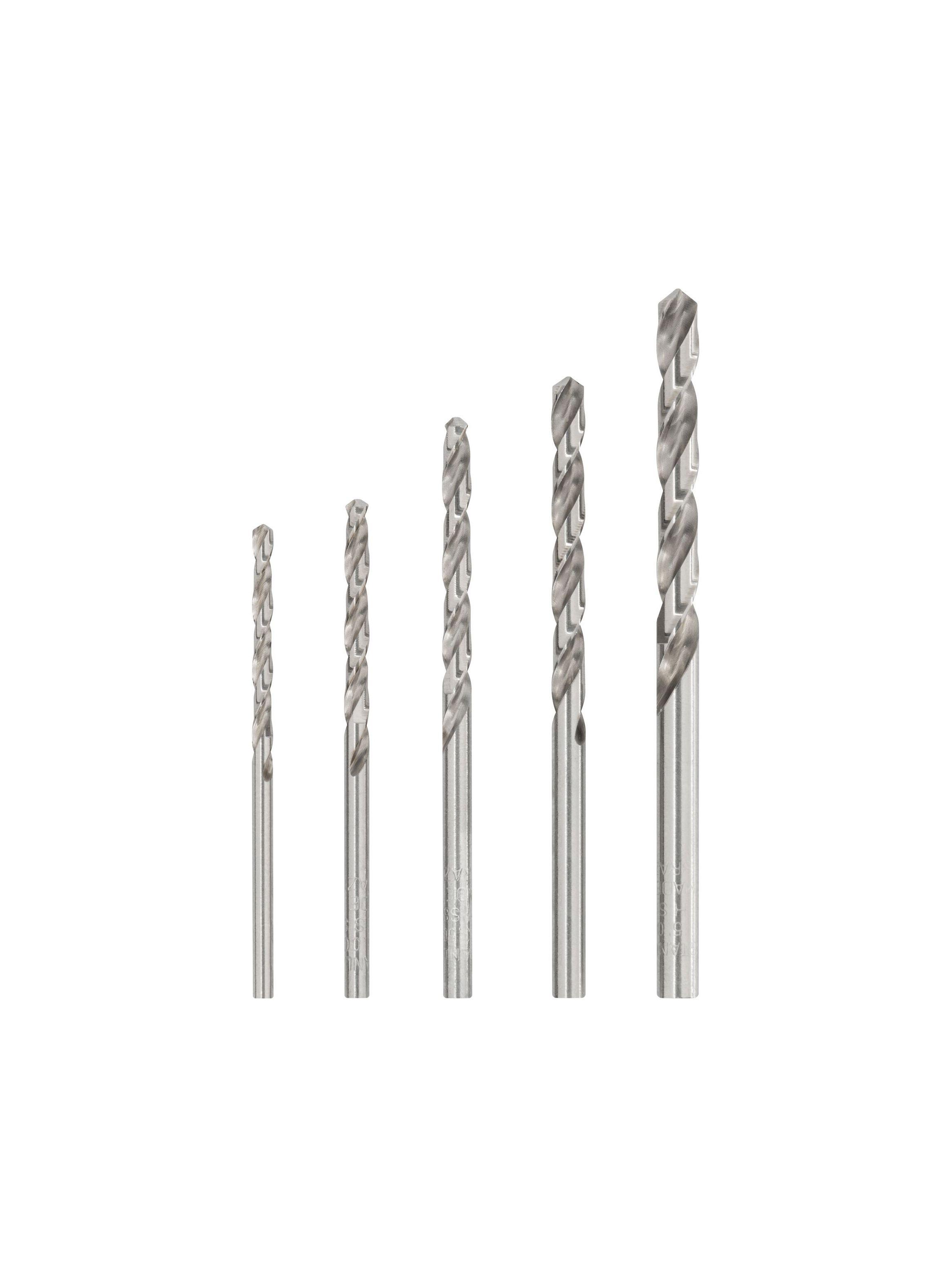 Set 5 brocas de acero p/metal 2.5 a 5mm STANLEY STA59001-0