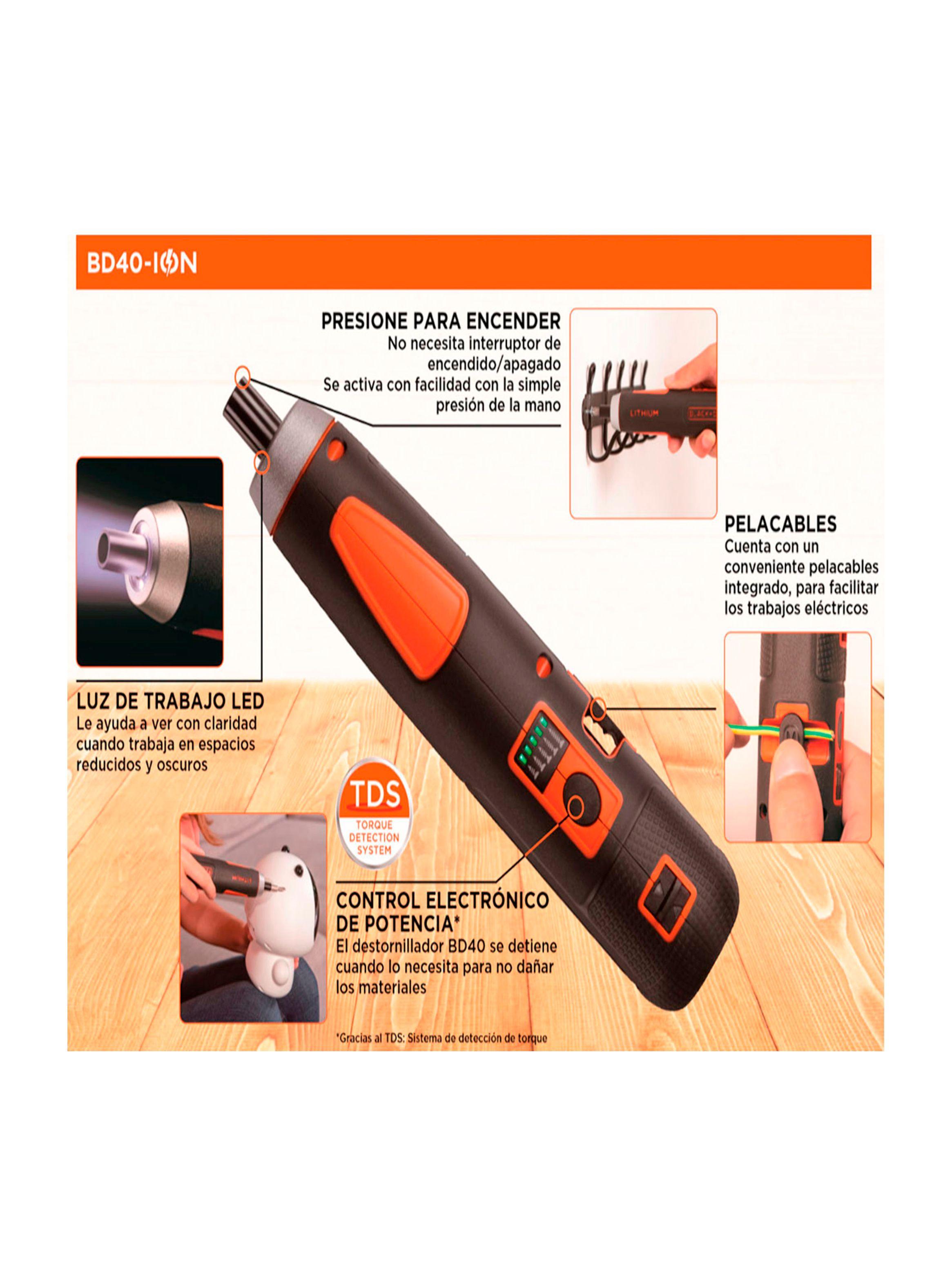 Atornillador Inalambrico + 27 acc. BLACK+DECKER BD40K27-B2-2