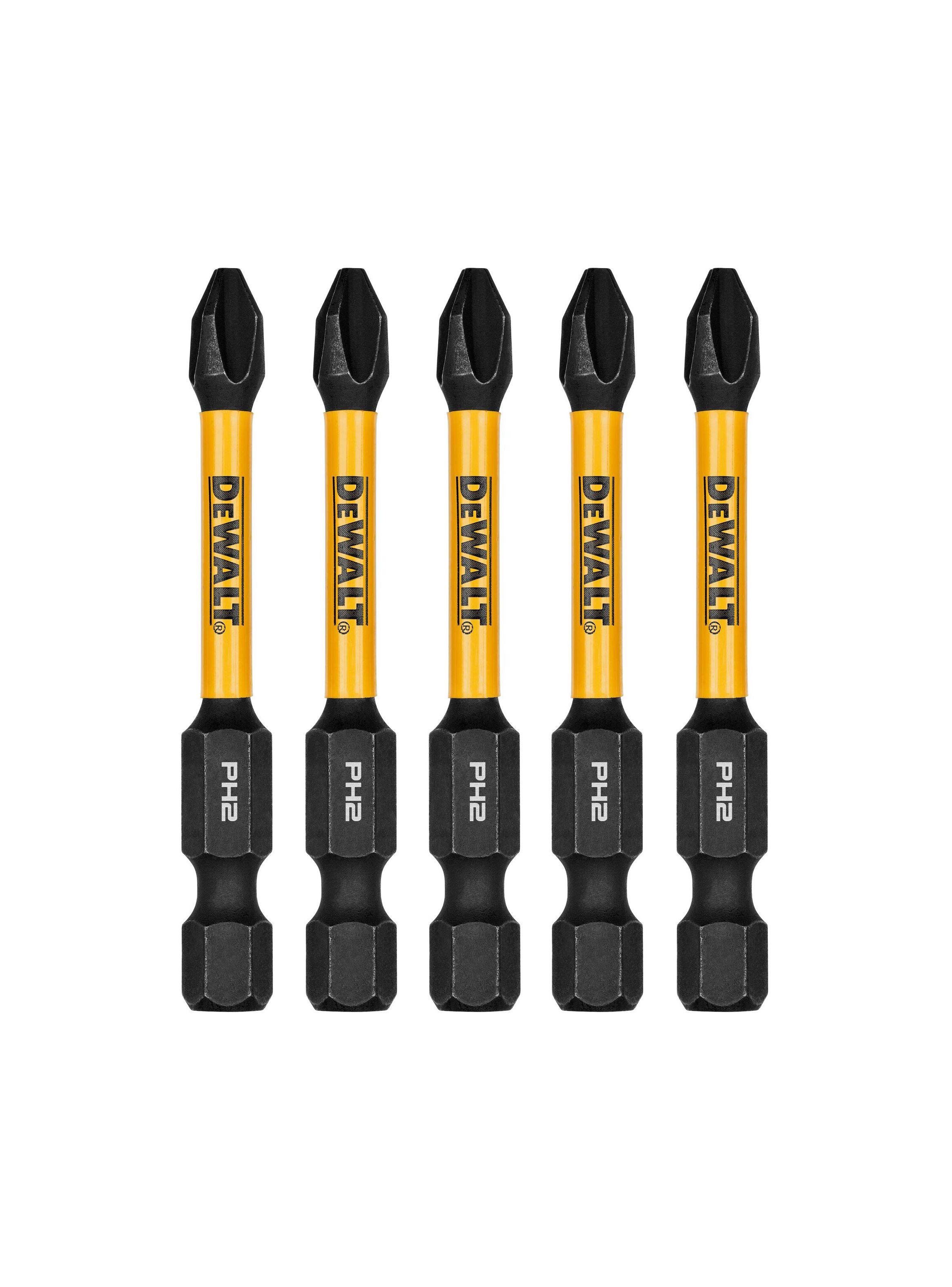 Set 5 brocas Phillips#2 2-1/4” Flextorq DEWALT DWAF2PH2IR5-0