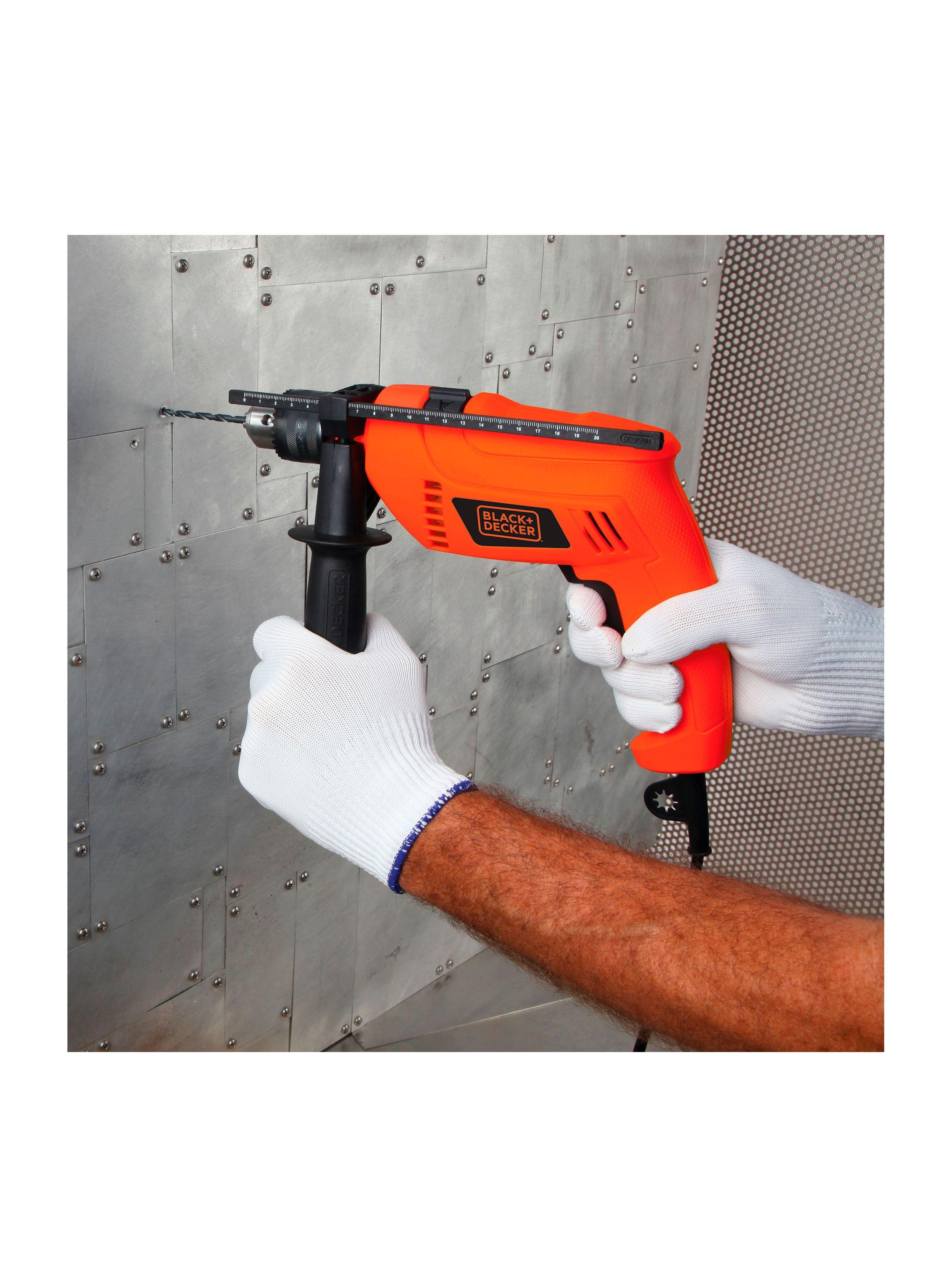 Taladro Percutor 1/2" 550W BLACK+DECKER HD555-B2C-4