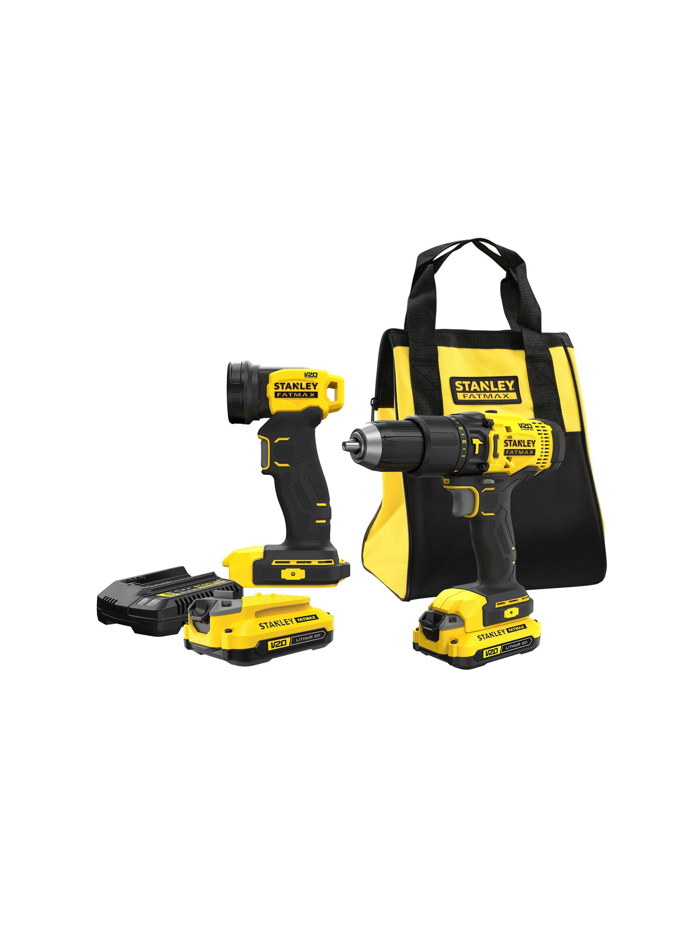 Kit taladro percutor 20V + accesorios STANLEY SCDL712D2S-B2-0