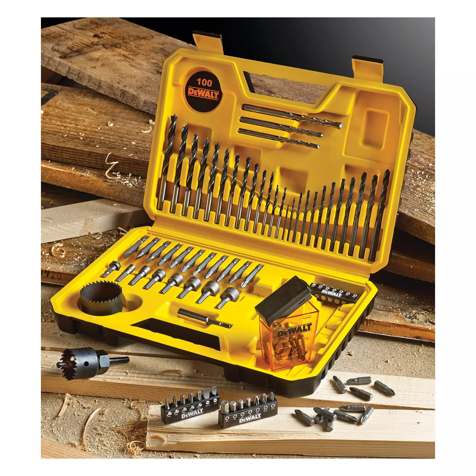  Set 100 Piezas Taladrar y Atornillar DEWALT DT71563-QZ-2