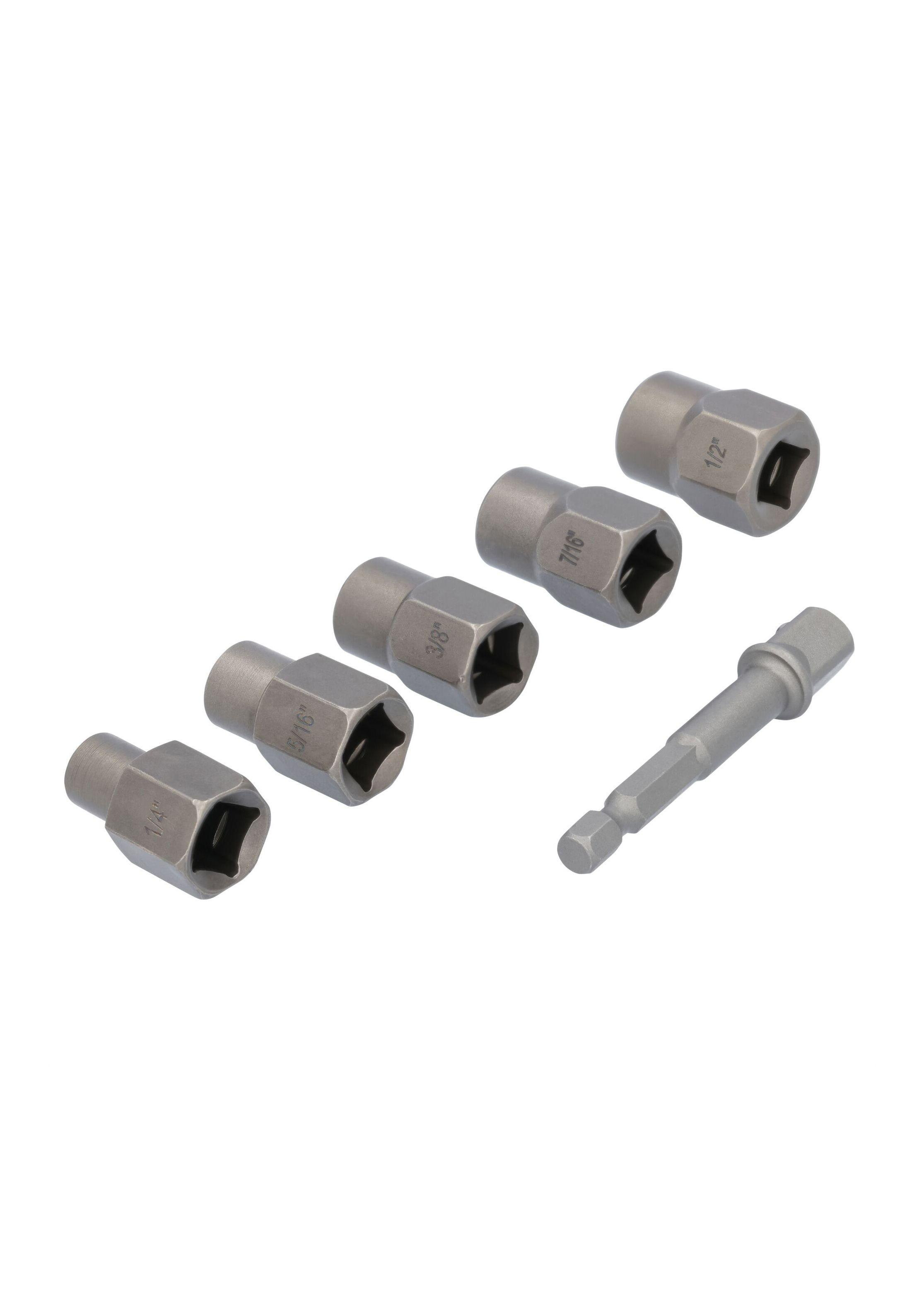 Set 5 dados Hex maxfit + adaptador 1/4" DEWALT DWAFBEXTRACT5-2