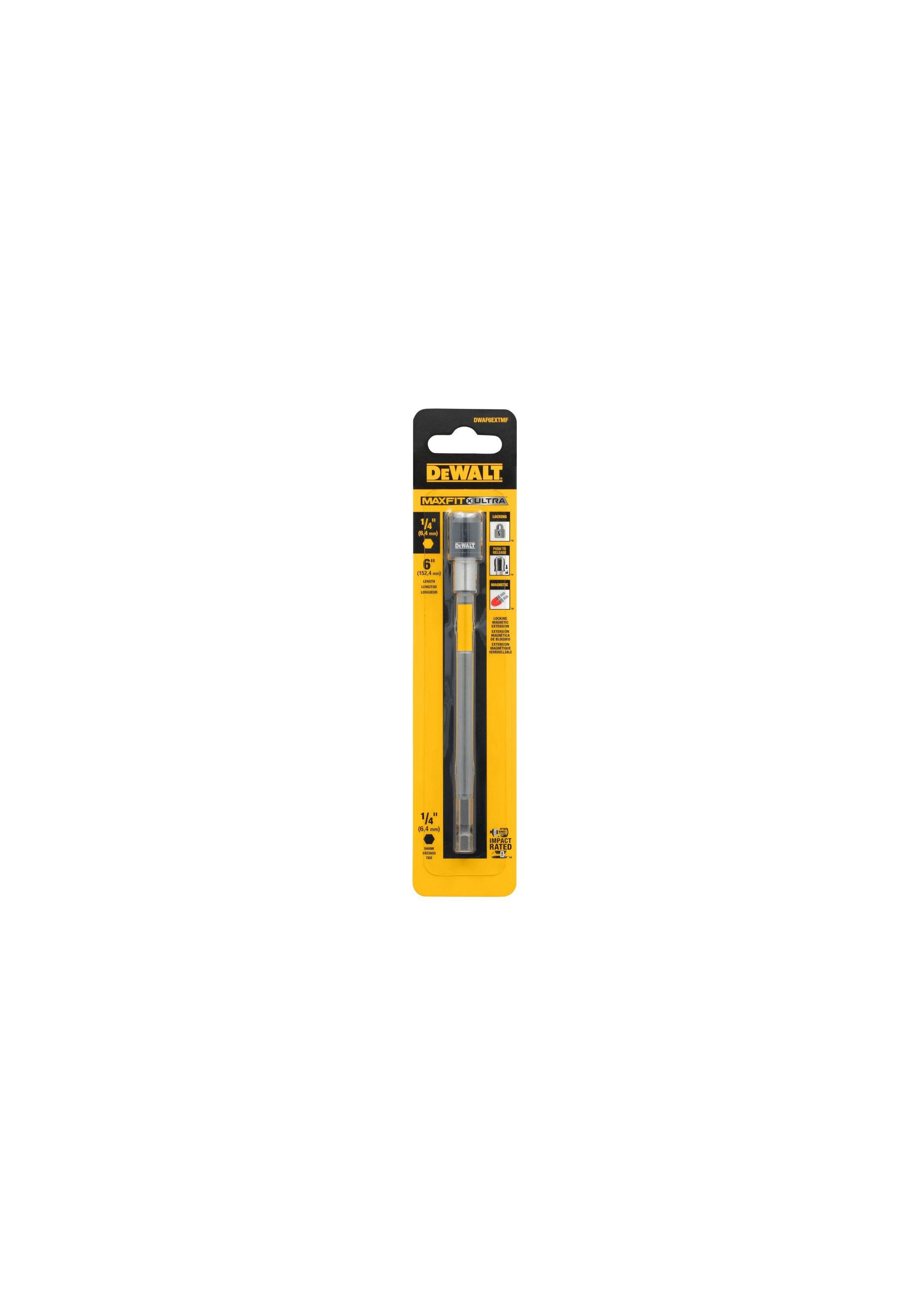 Extensión Magnética c/bloqueo 1/4” vástago DEWALT DWAF6EXTMF-3