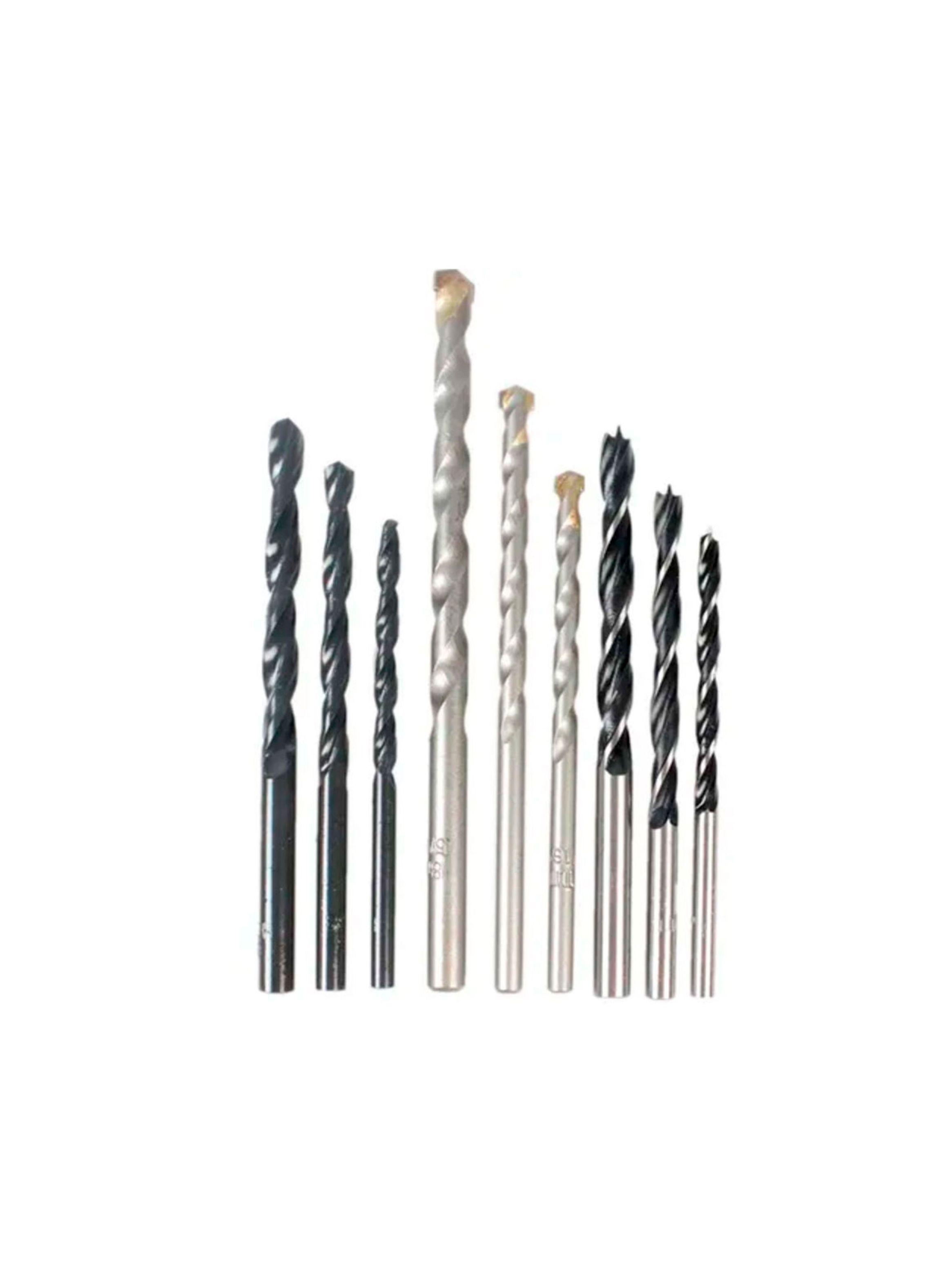 Set 9 brocas madera, concreto y metal BLACK+DECKER BD0110CS-0