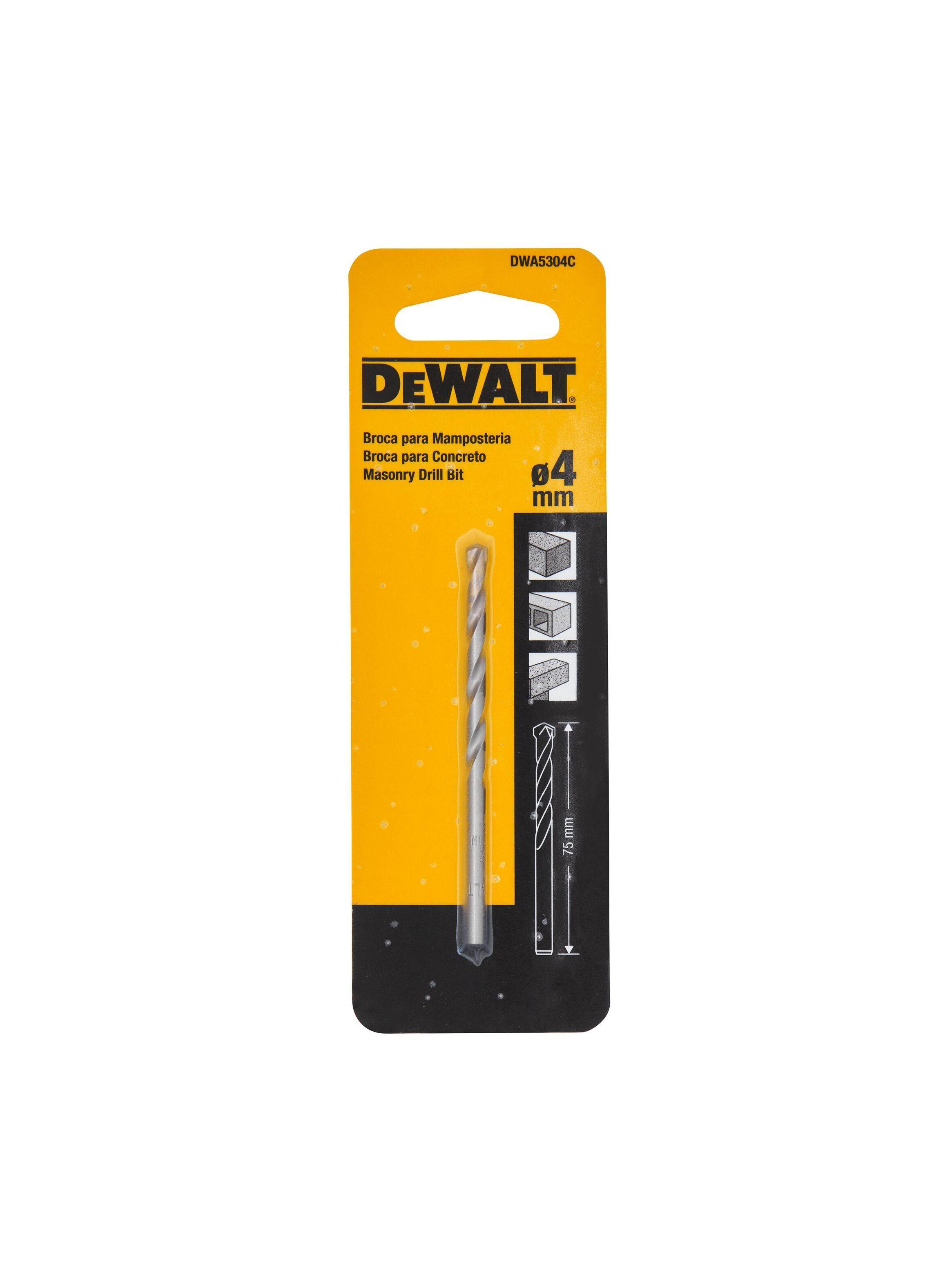 Broca de acero rápido multisuperficie 4mm DEWALT DWA5304C-1