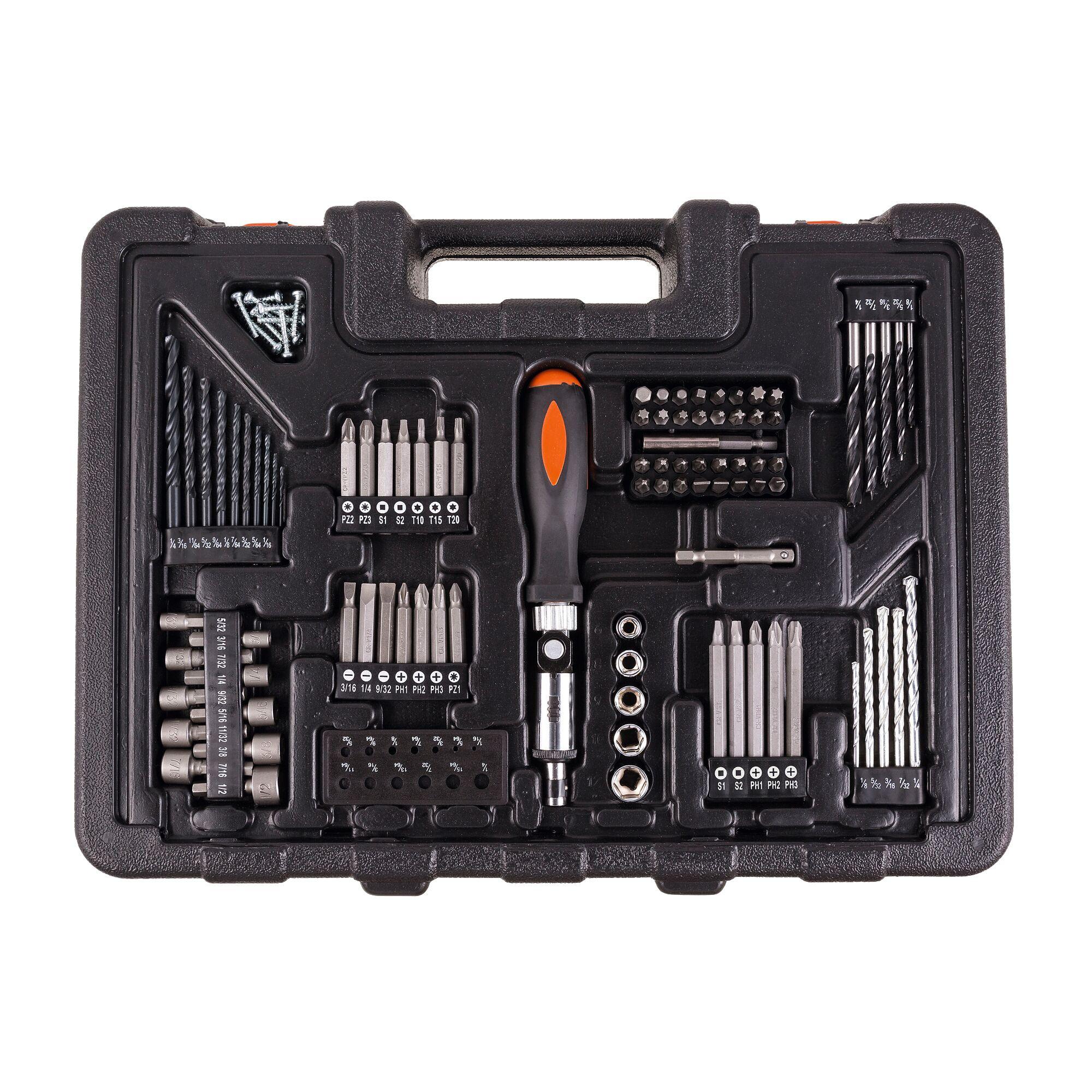 Kit Taladro atornillador 12V + 100 accesorios-5
