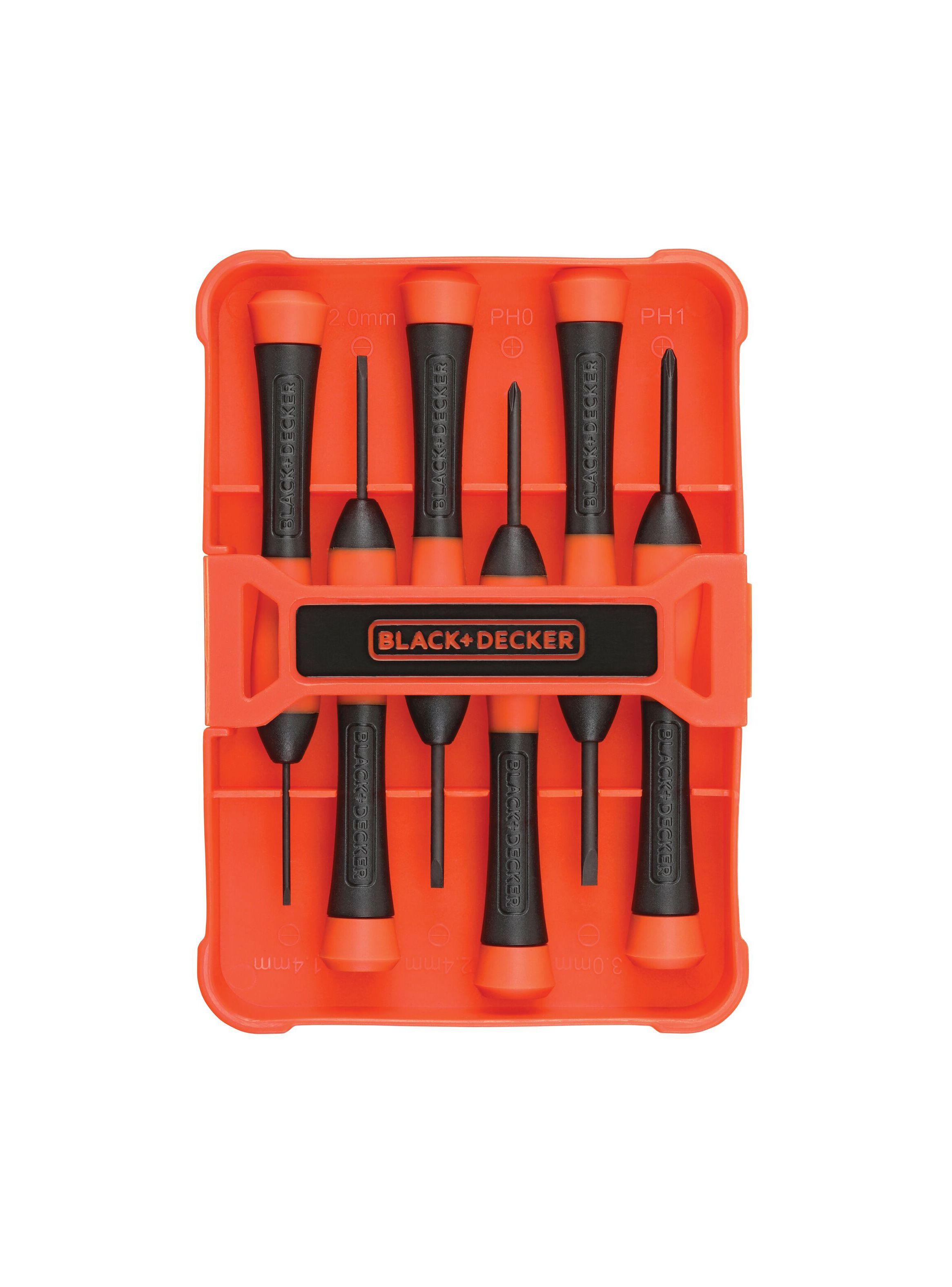  Kit 12 destornilladores mágneticos BLACK+DECKER BDHT65002-3