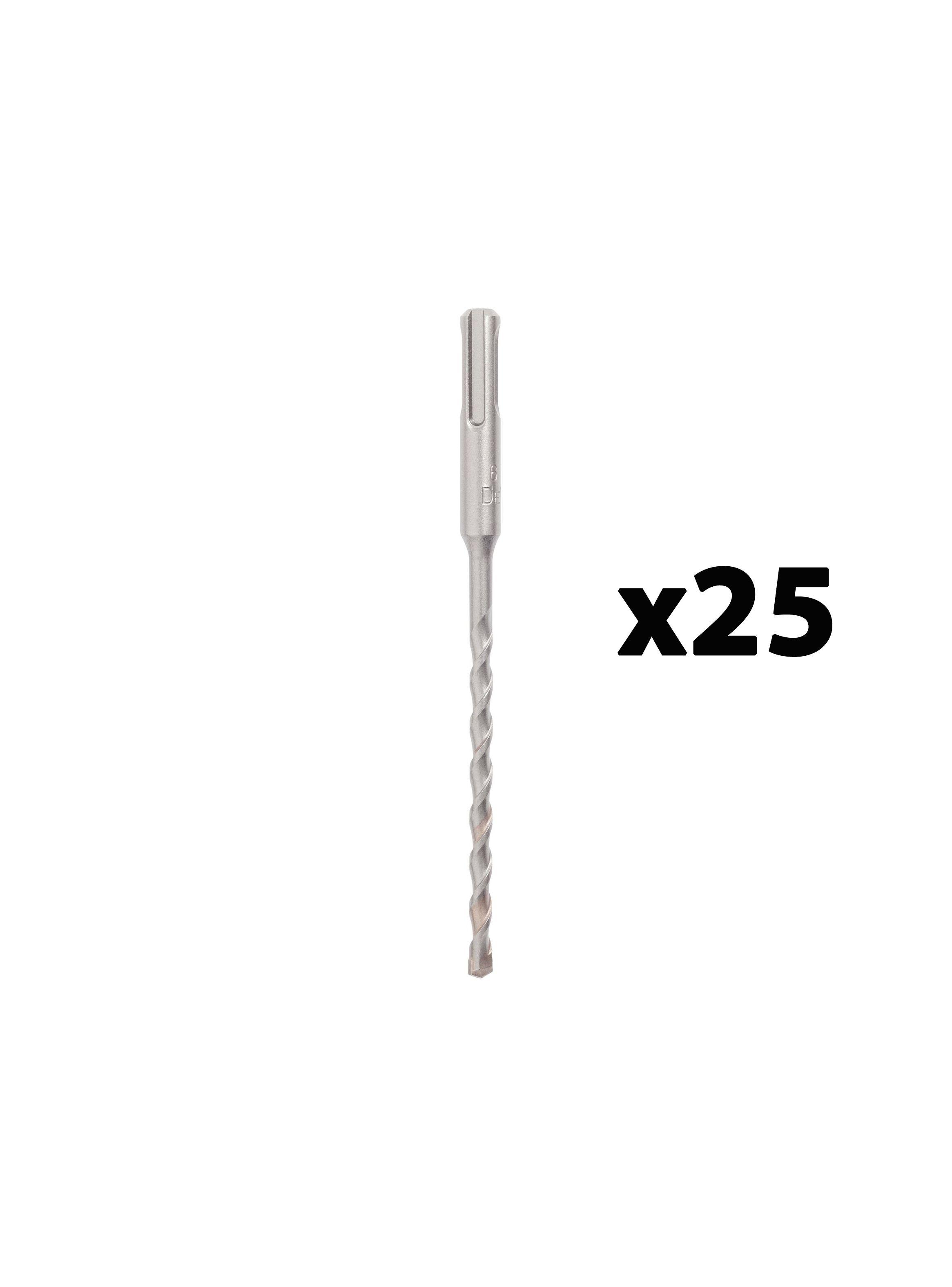 Set 25 brocas SDS PLUS 6x95x160mm DEWALT DW00703-0