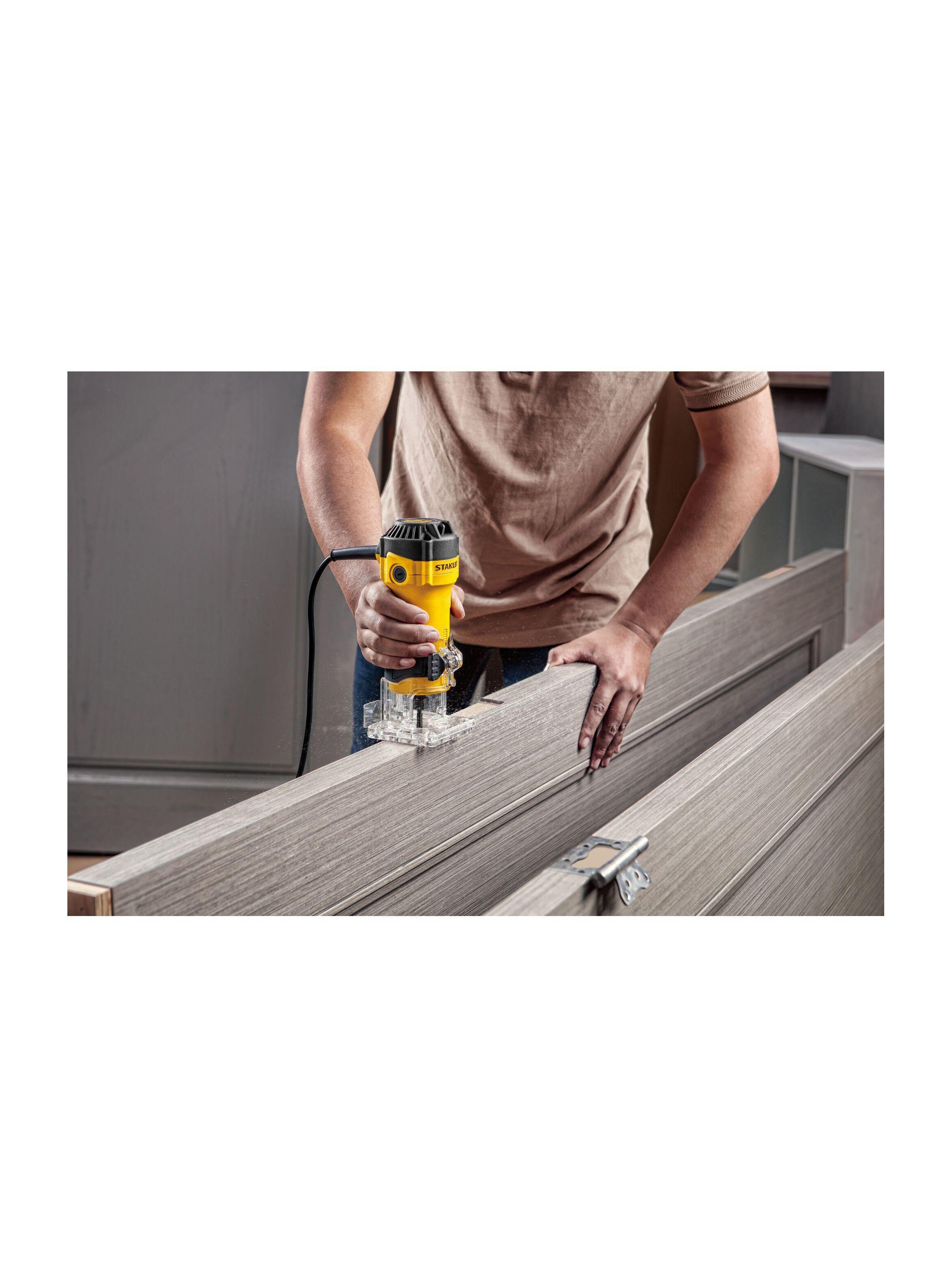 Kit rebajadora 550W + lijadora 280W STANLEY PACKSPT-REB-LIJ-4