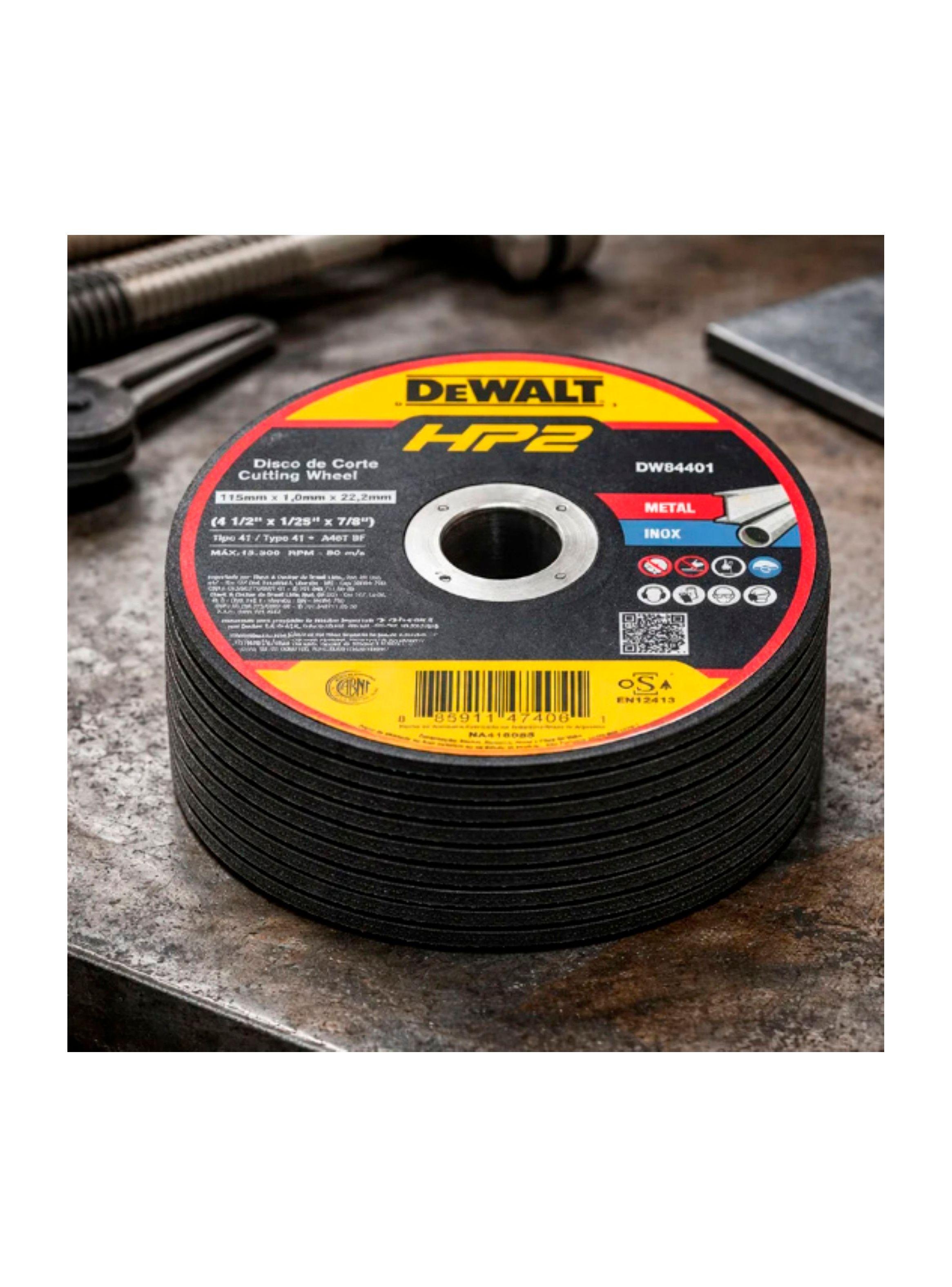 Set 25 discos corte de metal 4-1/2'X1/25' DEWALT DW84401-2
