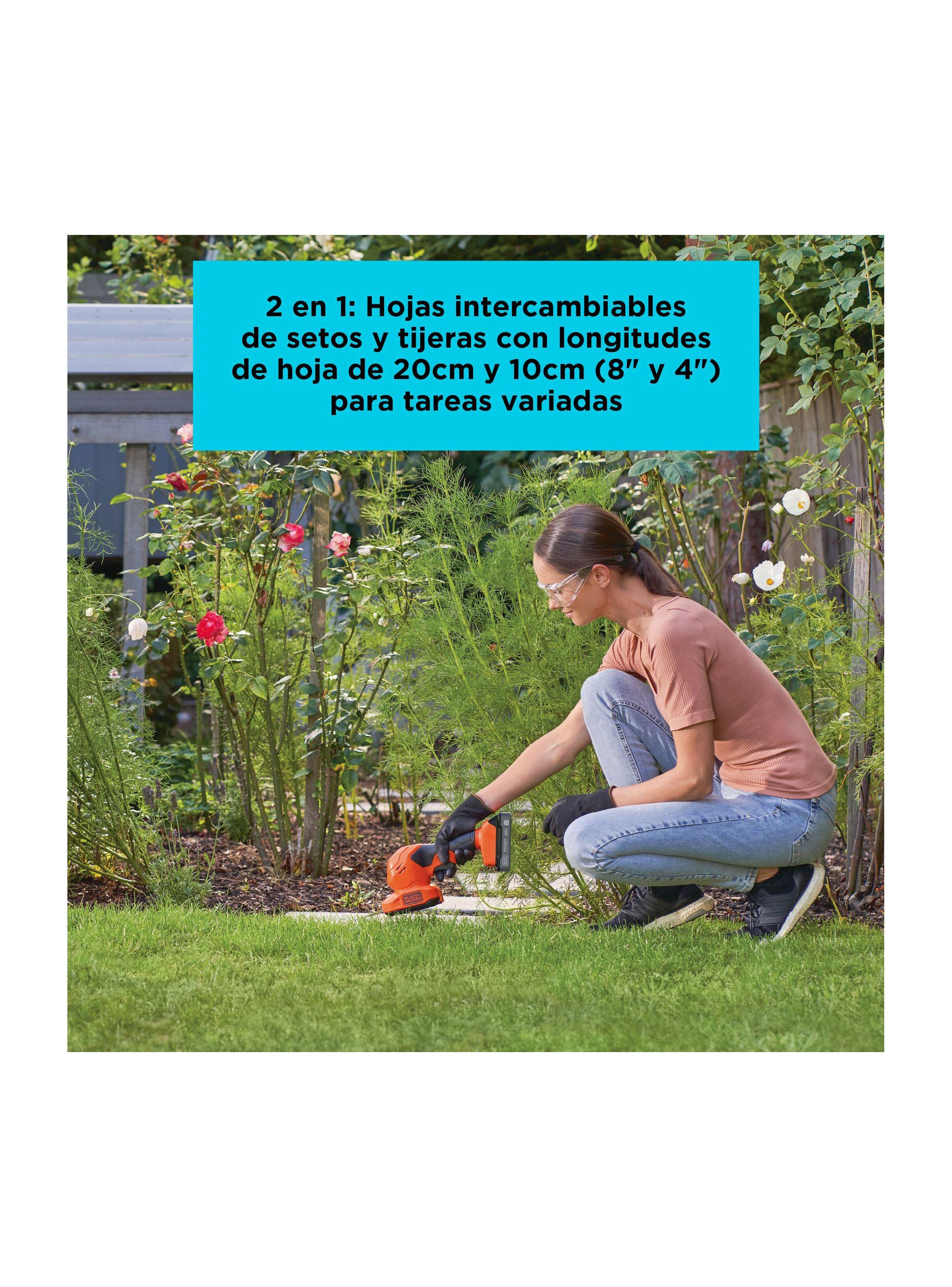 Cortaseto 20V 2 en 1 BLACK+DECKER BCSS820D1-B2-5