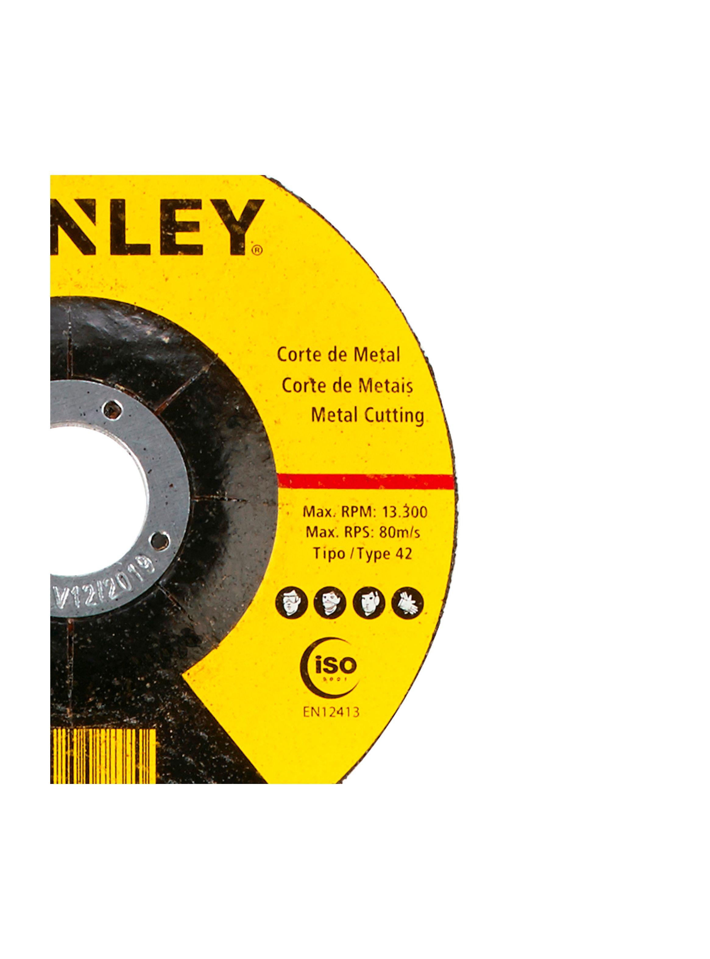 Set 25 discos corte metal 4-1/2" STANLEY STA0410-2