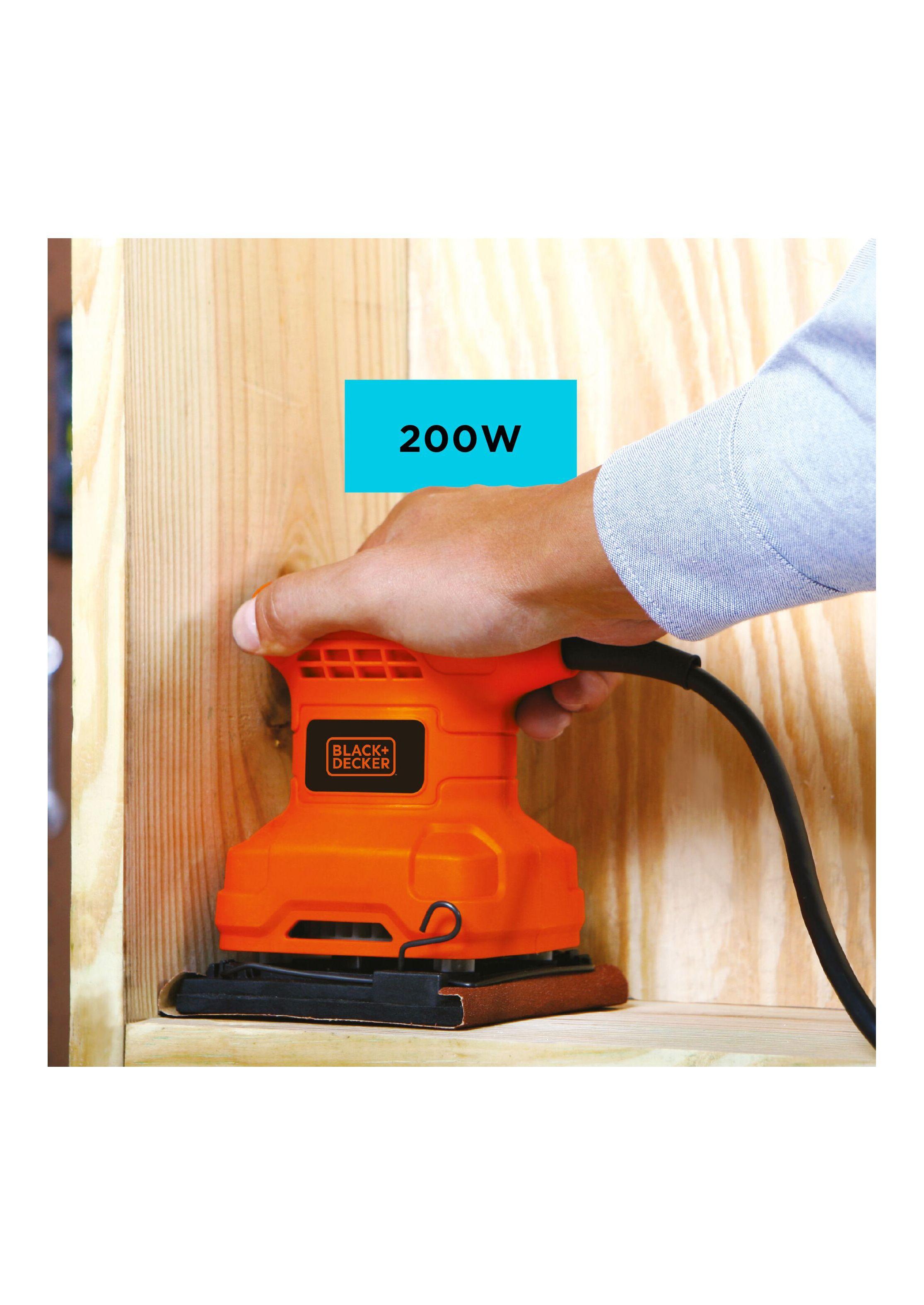 Lijadora Orbital 200W BLACK+DECKER BS200-B2C-3