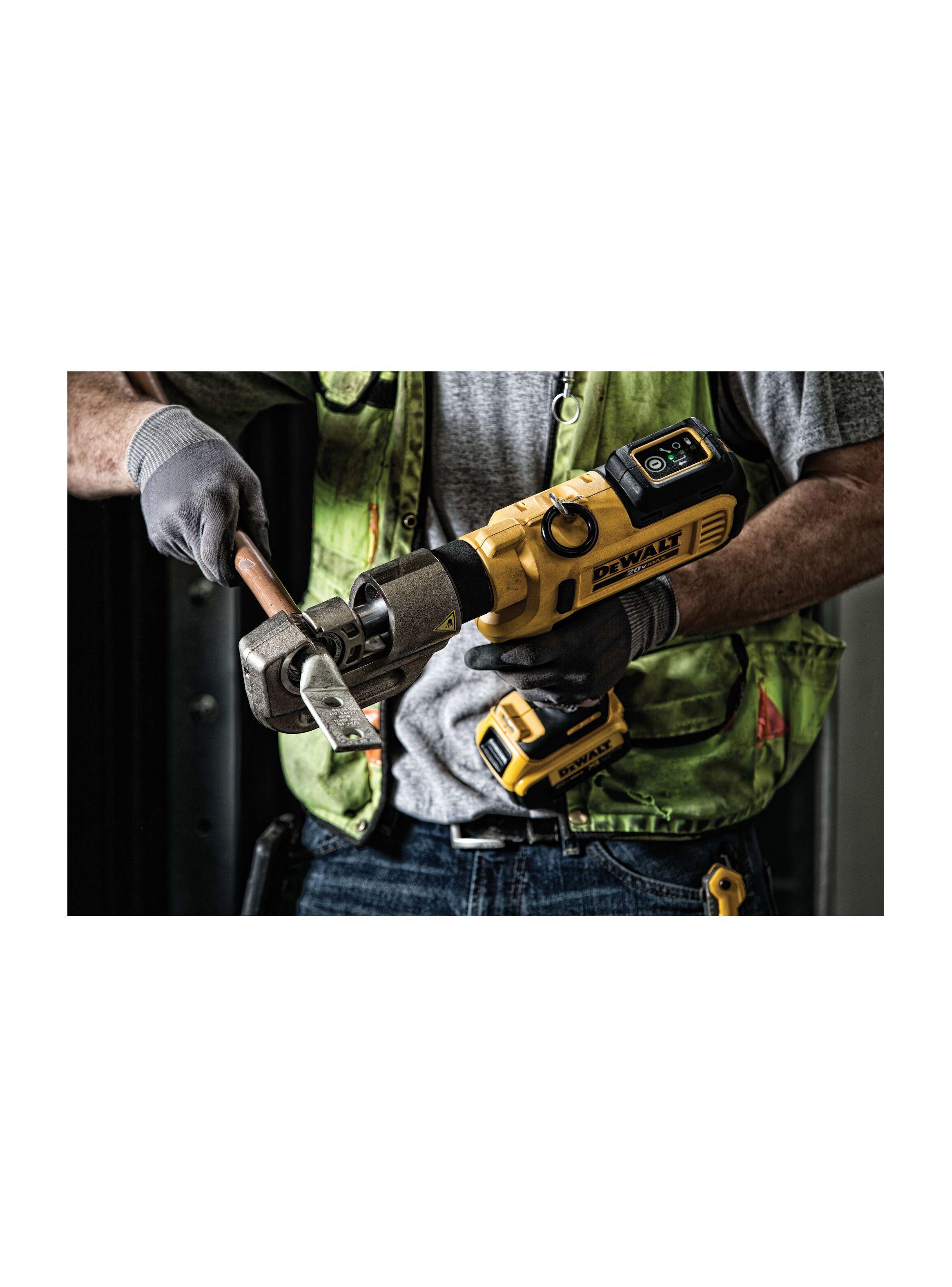 Kit de crimpeado de cables 20V + accesorios DEWALT DCE300M2-5