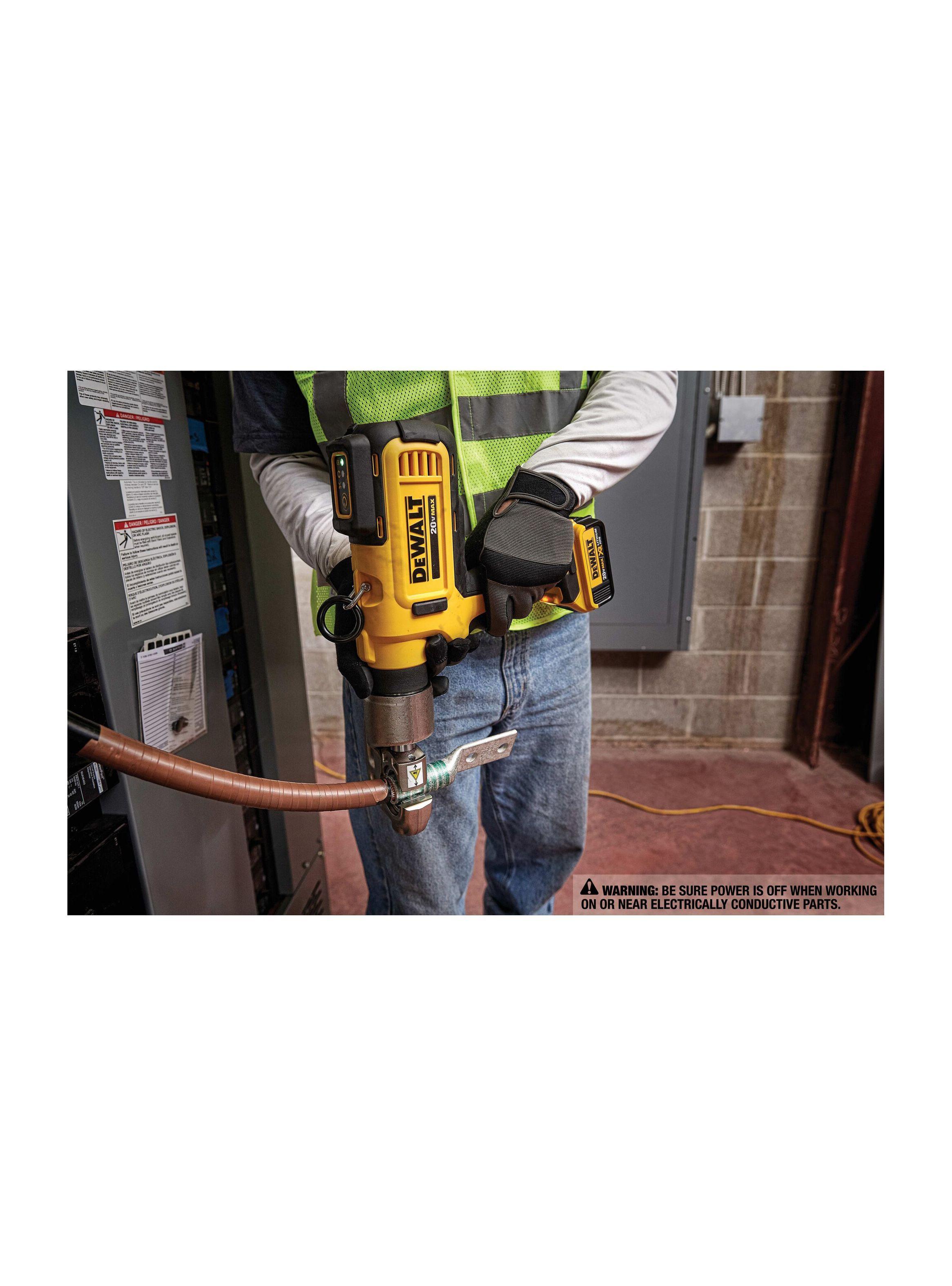Kit de crimpeado de cables 20V + accesorios DEWALT DCE300M2-6