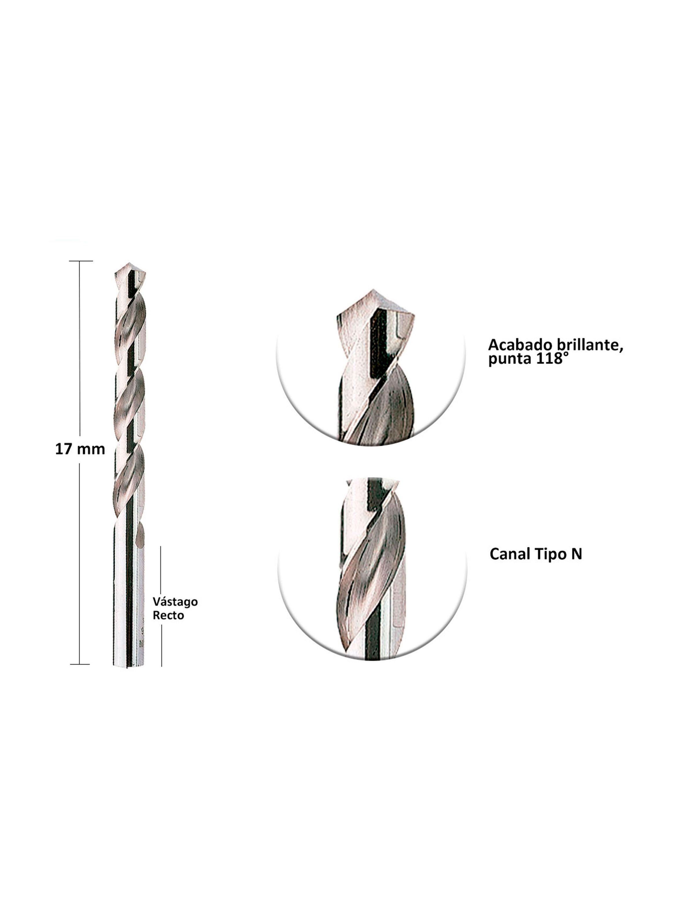 Broca para metal HSS 17mm IW1366 IRWIN-0