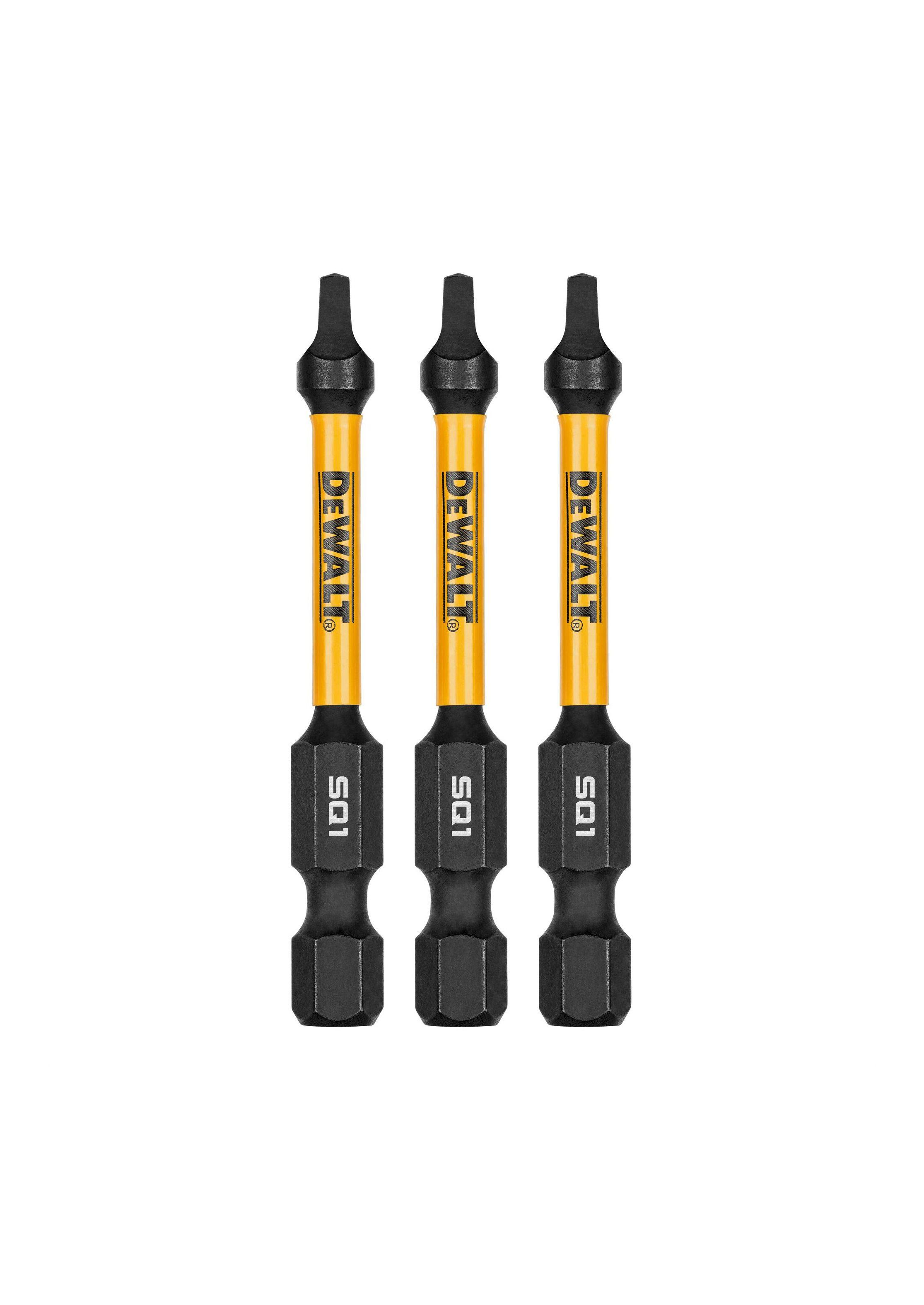 Set 3 puntas square 2 1/4" N°1 FLEXTORQ DEWALT DWAF2SQ1IR3-0