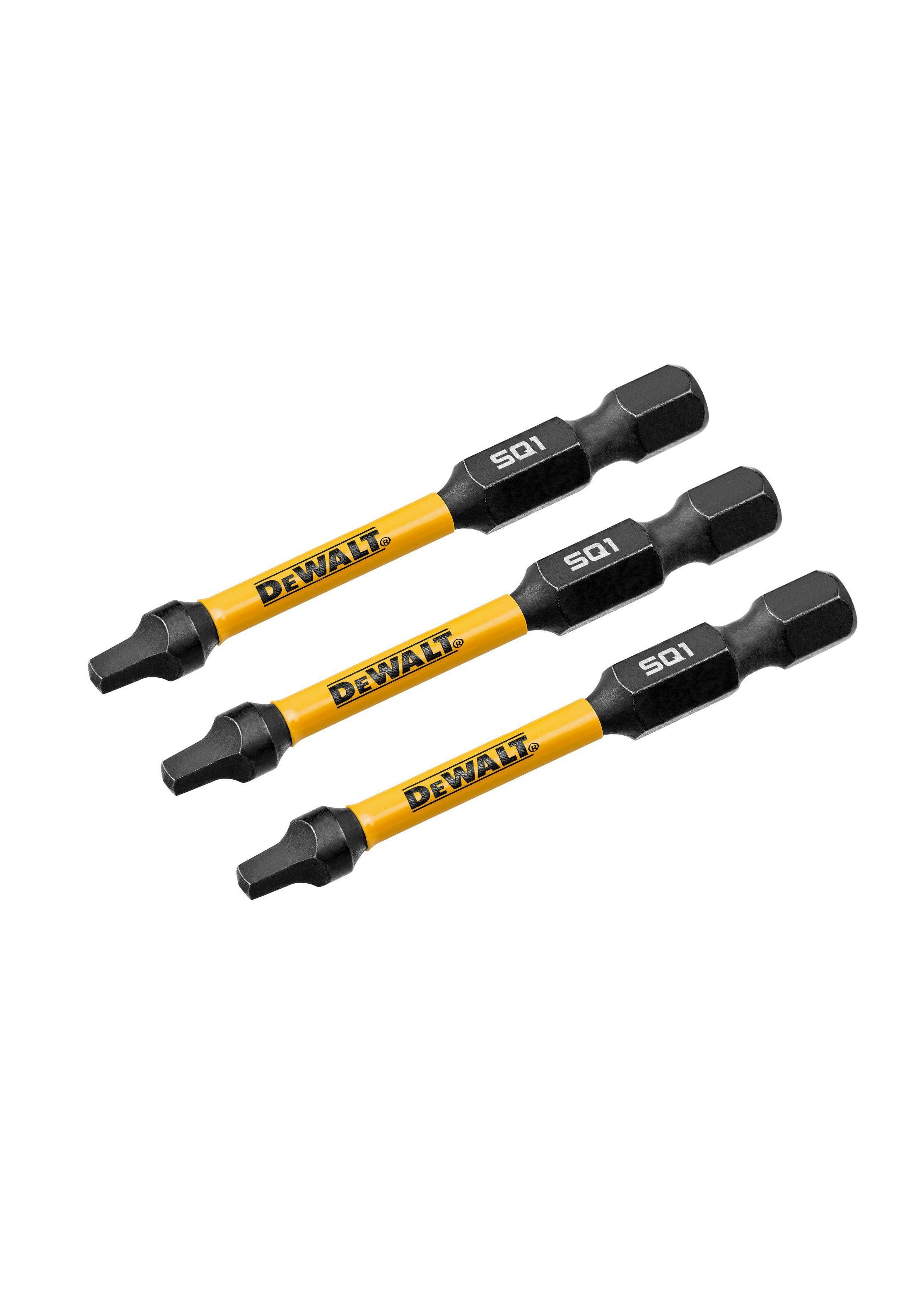Set 3 puntas square 2 1/4" N°1 FLEXTORQ DEWALT DWAF2SQ1IR3-1