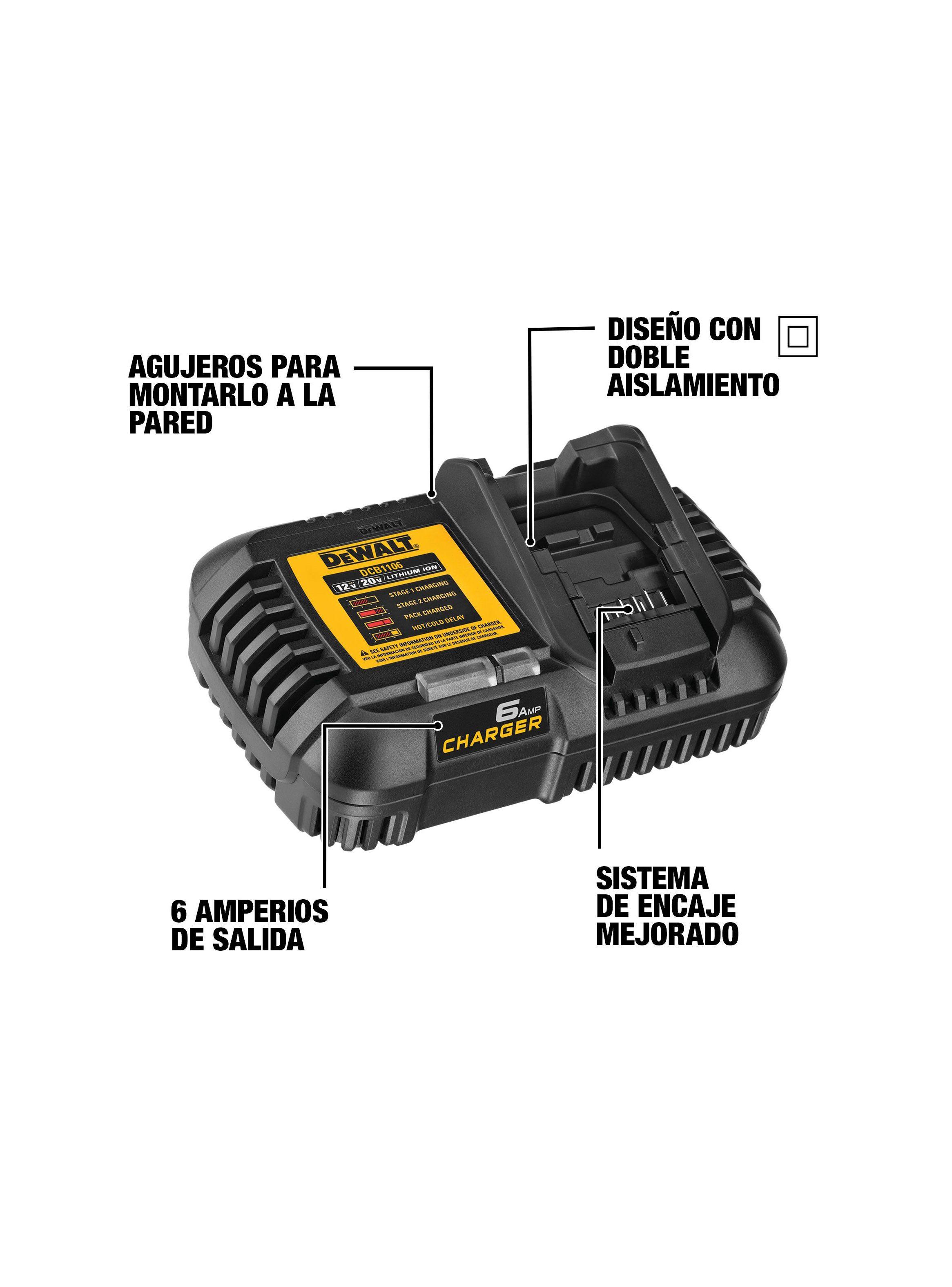 Cargador de 12V/20V Max  DCB1106-B2-2