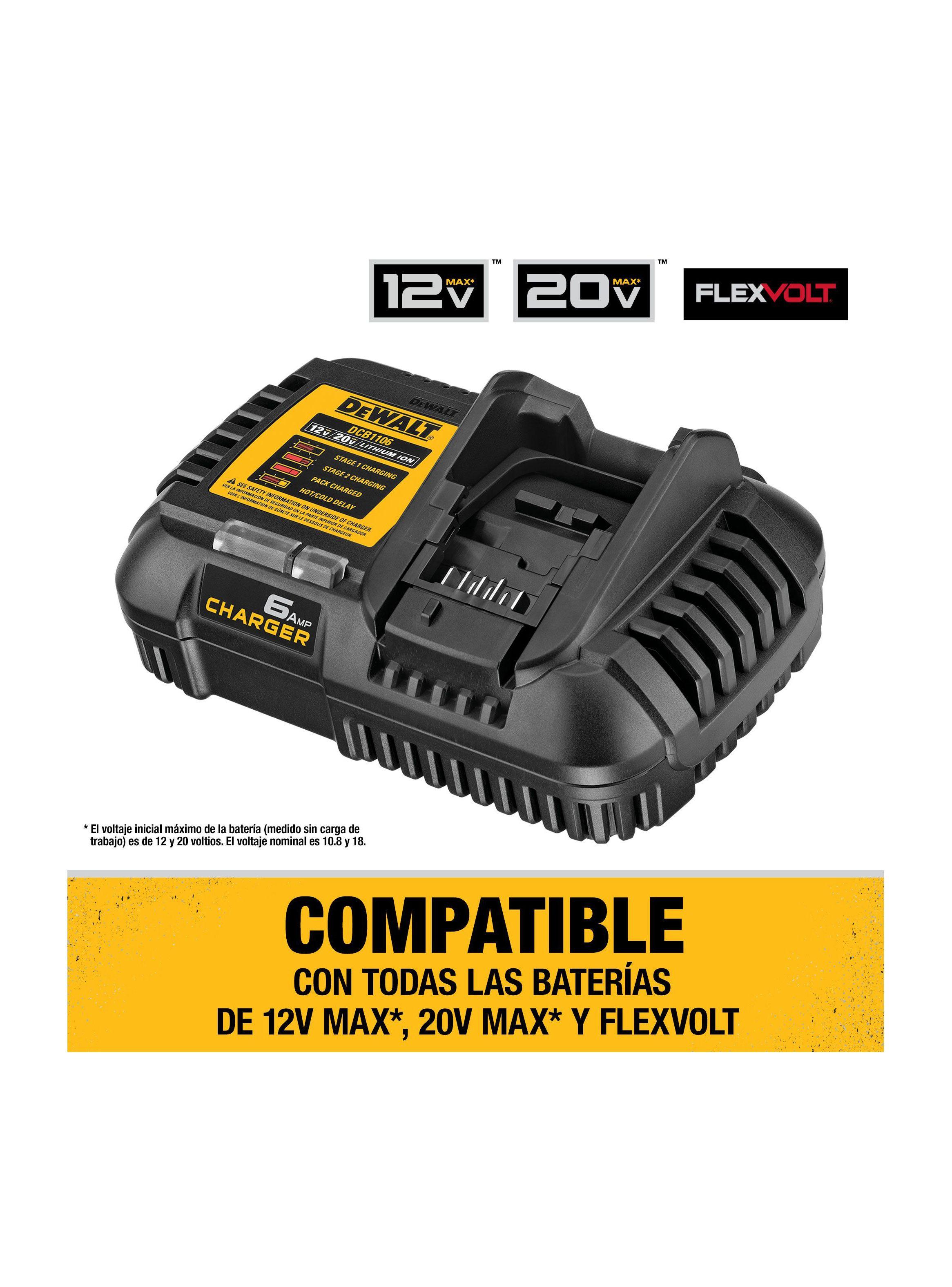 Cargador de 12V/20V Max  DCB1106-B2-3